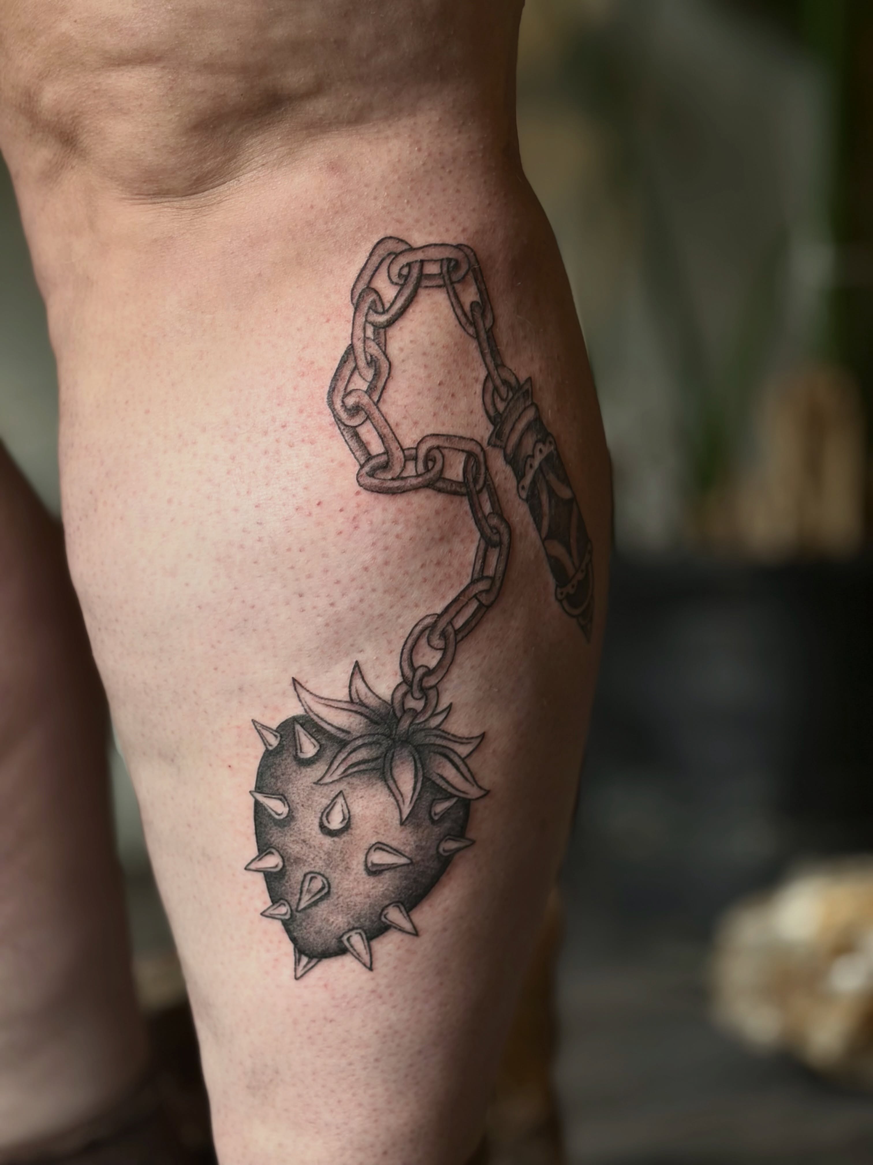 Tattoo by @fathertats โ black_and_grey