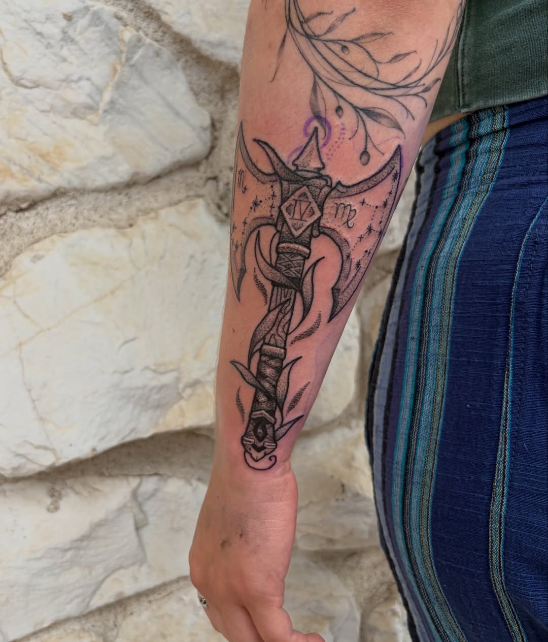 Tattoo by @katie.rosemarytattoos — black_and_grey