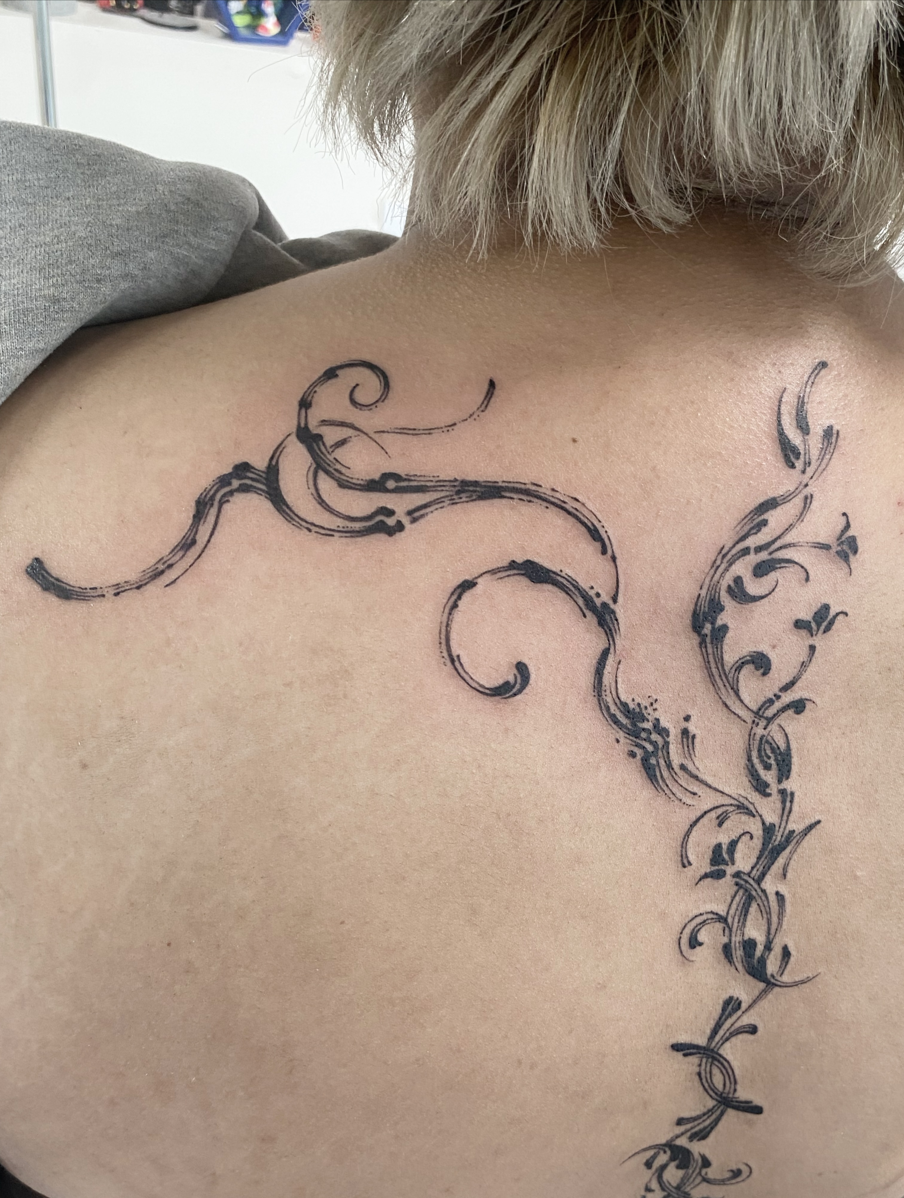 Tattoo by @pukeonmemilo — black_and_grey
