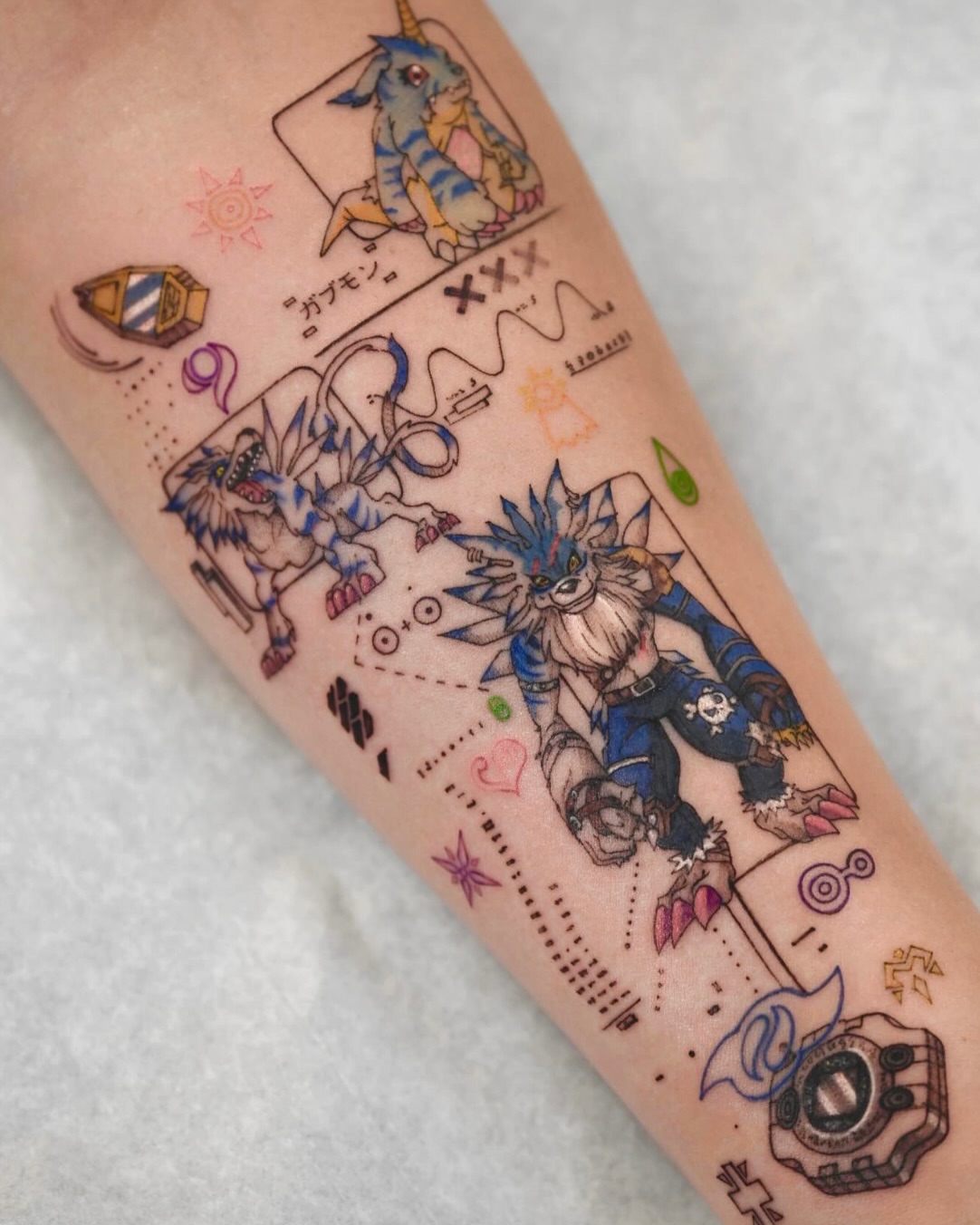 Tattoo by @kimi_tattooist — anime