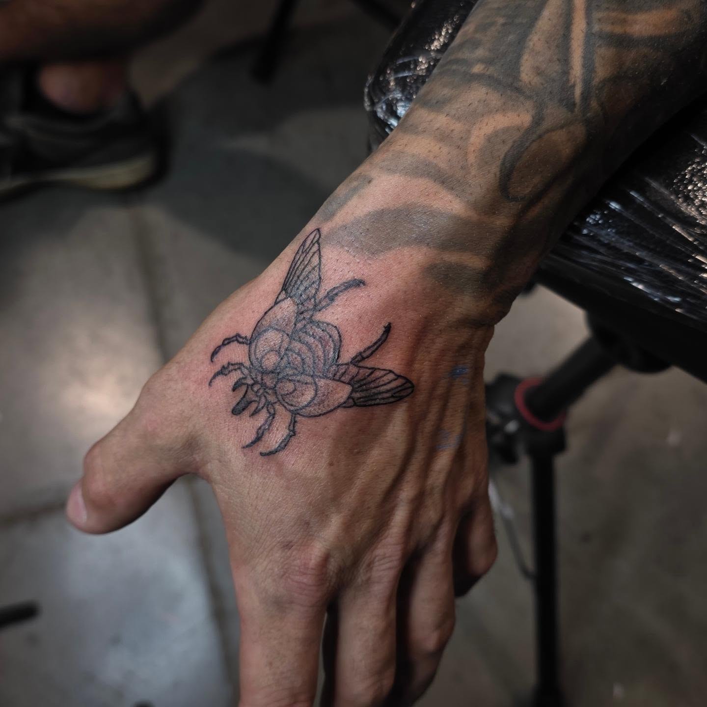 Tattoo by @rome_ink_tattoo — black_and_grey