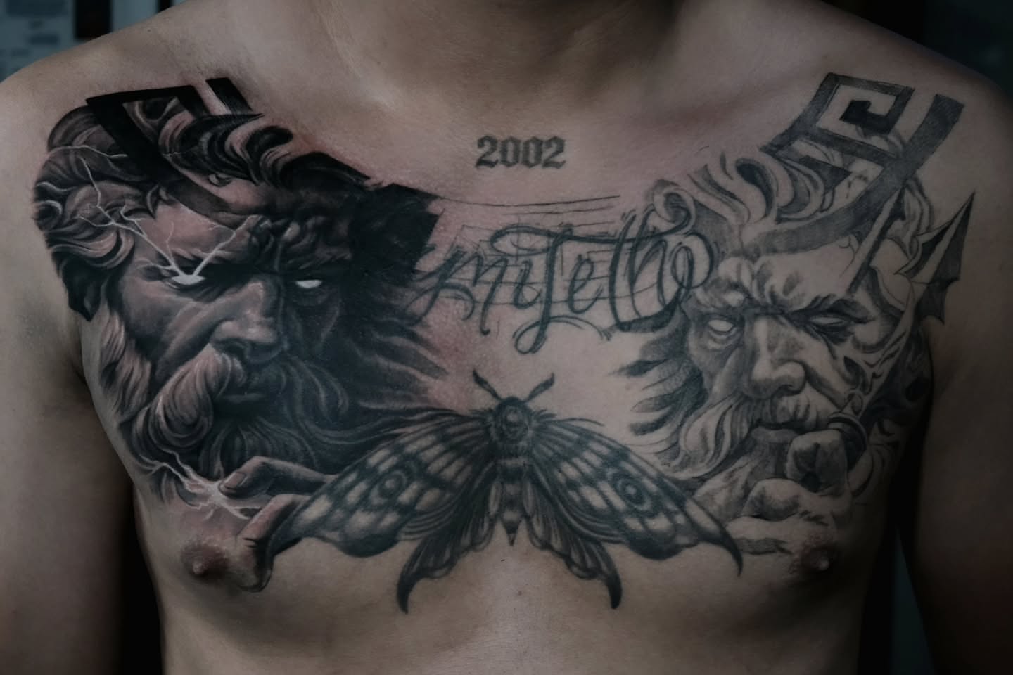 Tattoo by @krystersanchez — black_and_grey, realism