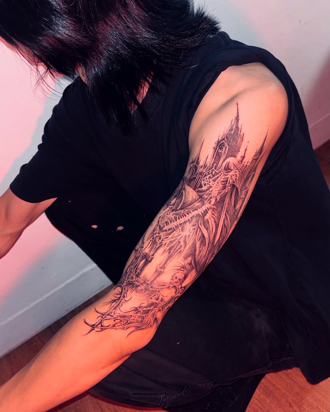 Tattoo by @leexitt — black_and_grey
