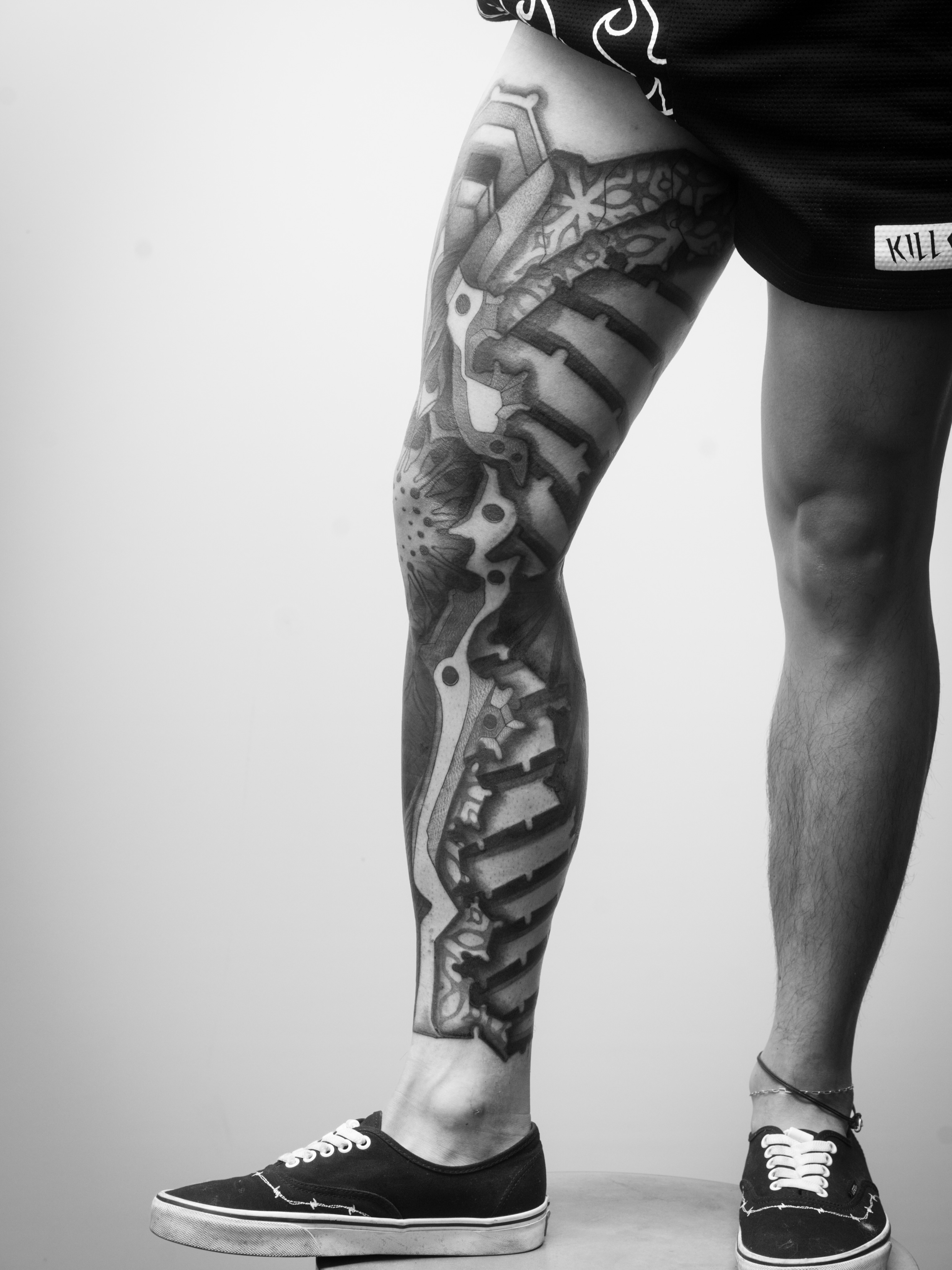 Tattoo by @josalinegreen — black_and_grey, geometric