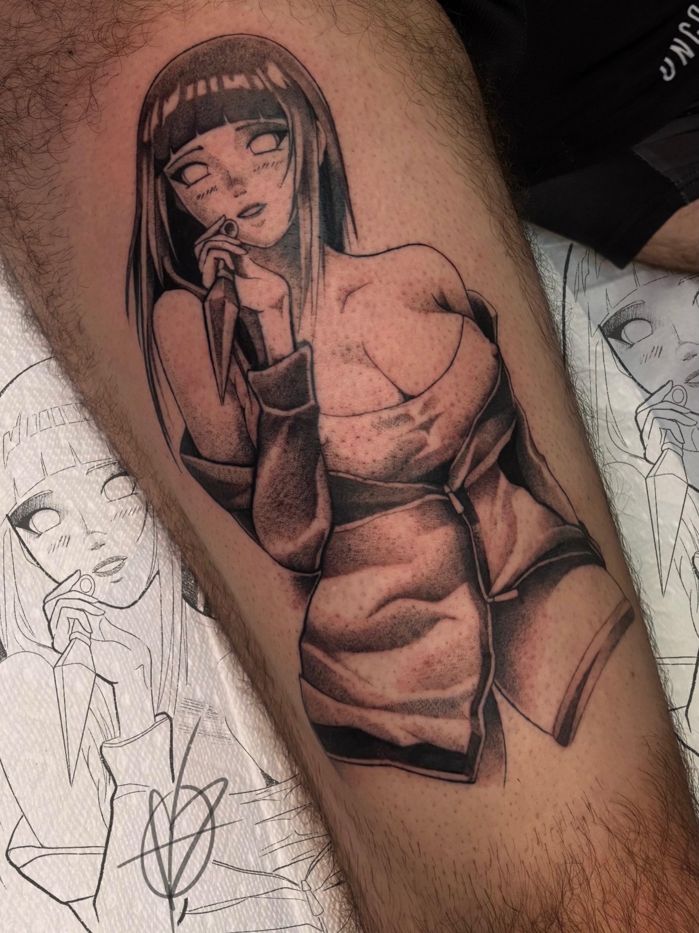 Anime character anime tattoo on the forearm by aleah 🌙