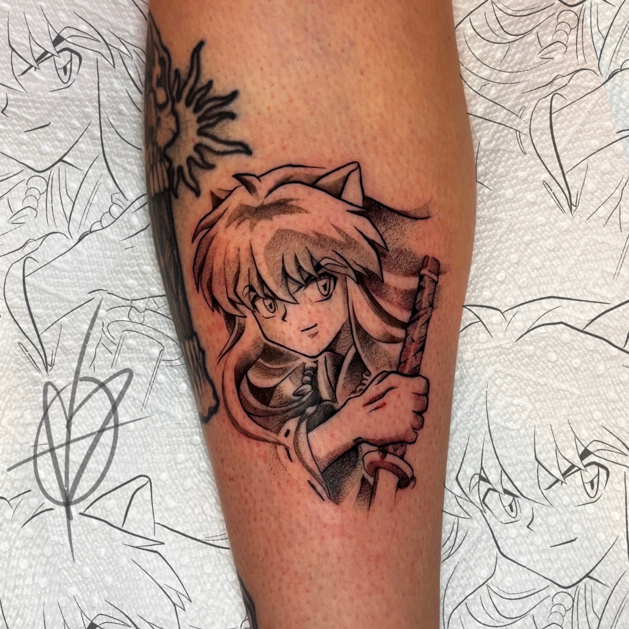 Tattoo by @owlliemoontattoo — anime