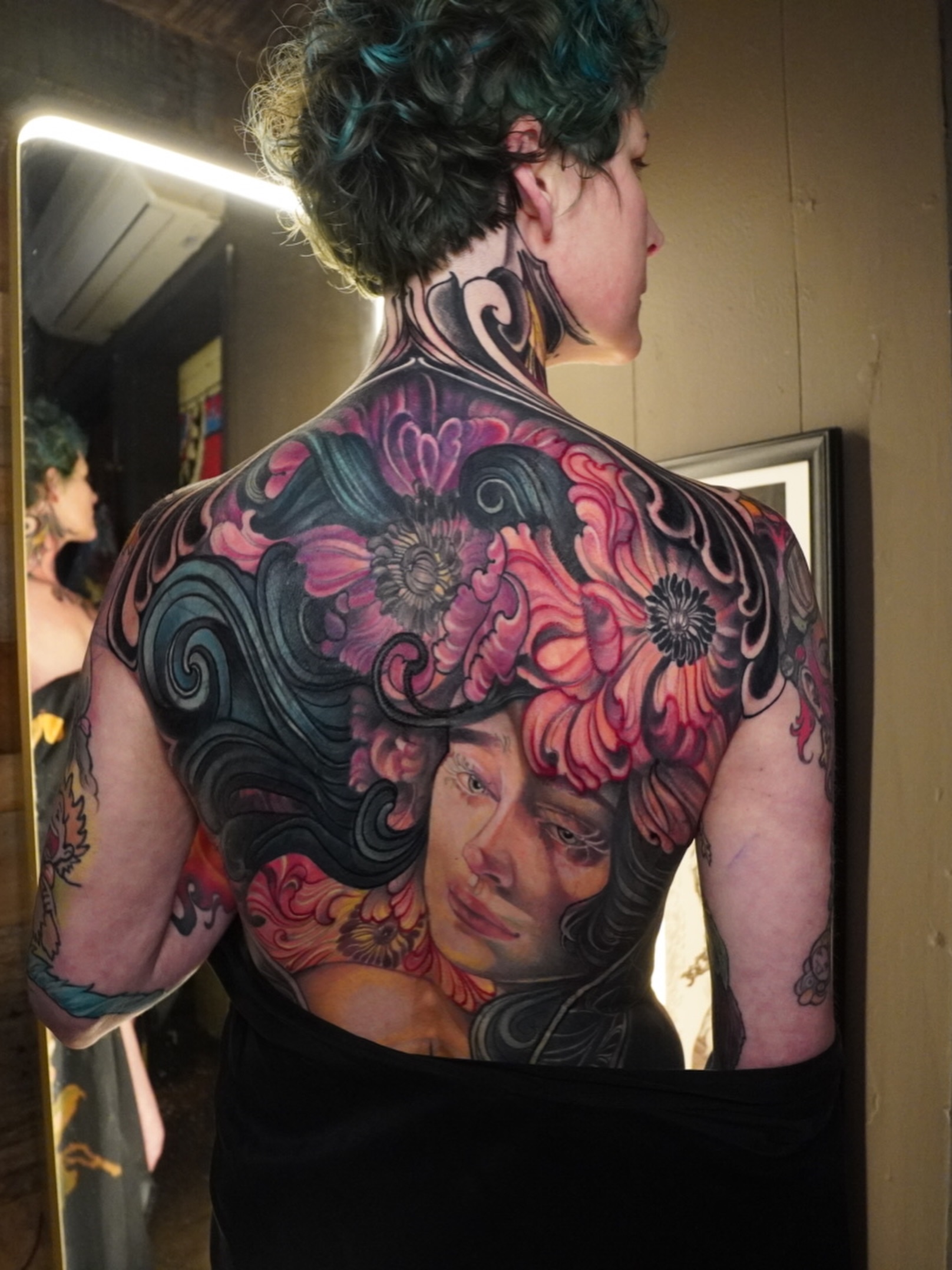 Tattoo by @fiori_lorett — realism, japanese_irezumi