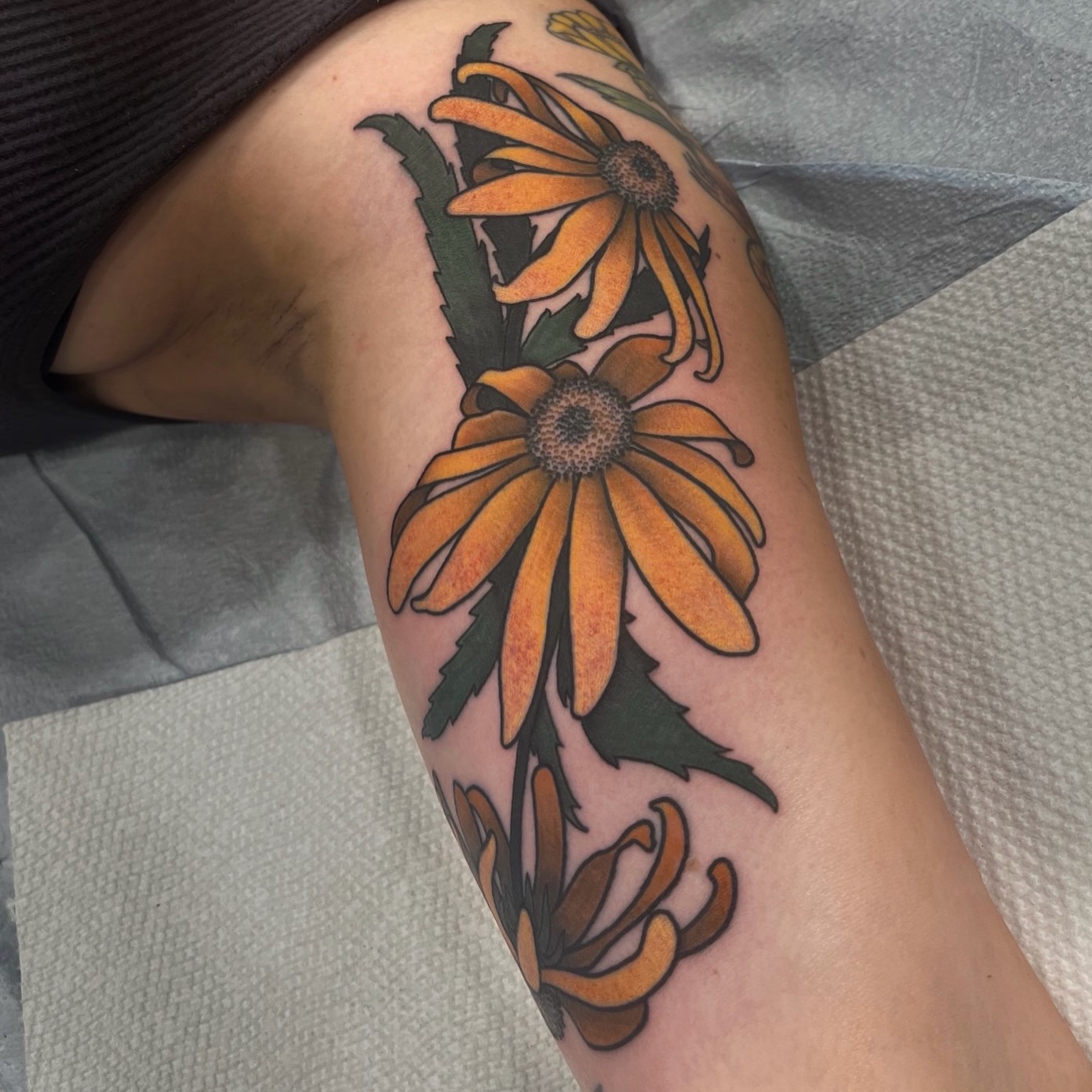 Tattoo by @rockylovetattoos — black_and_grey