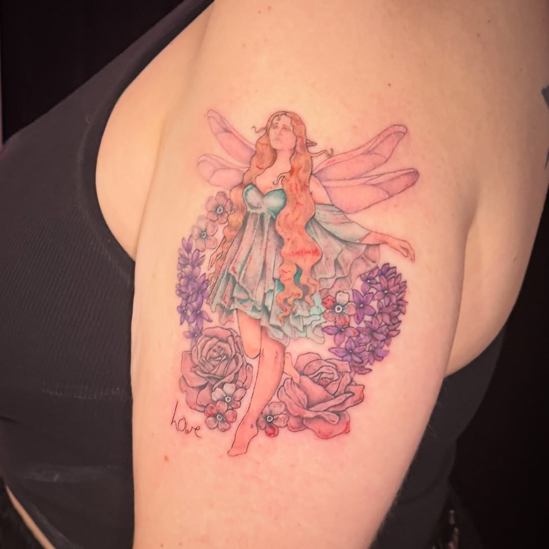 Tattoo by @roses.in.gloom — watercolor, illustrative