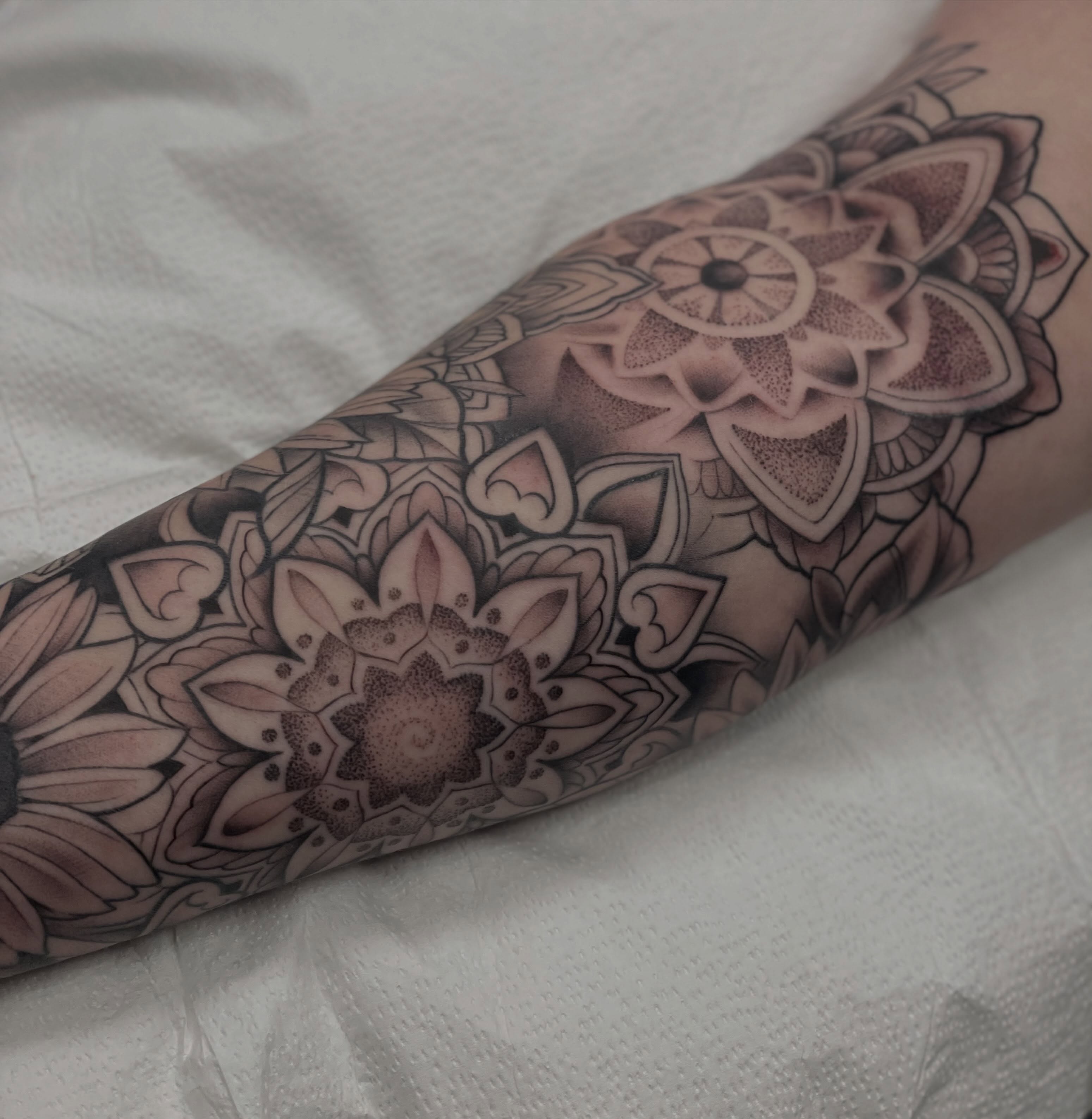 Tattoo by @duffyfortner โ dotwork, geometric