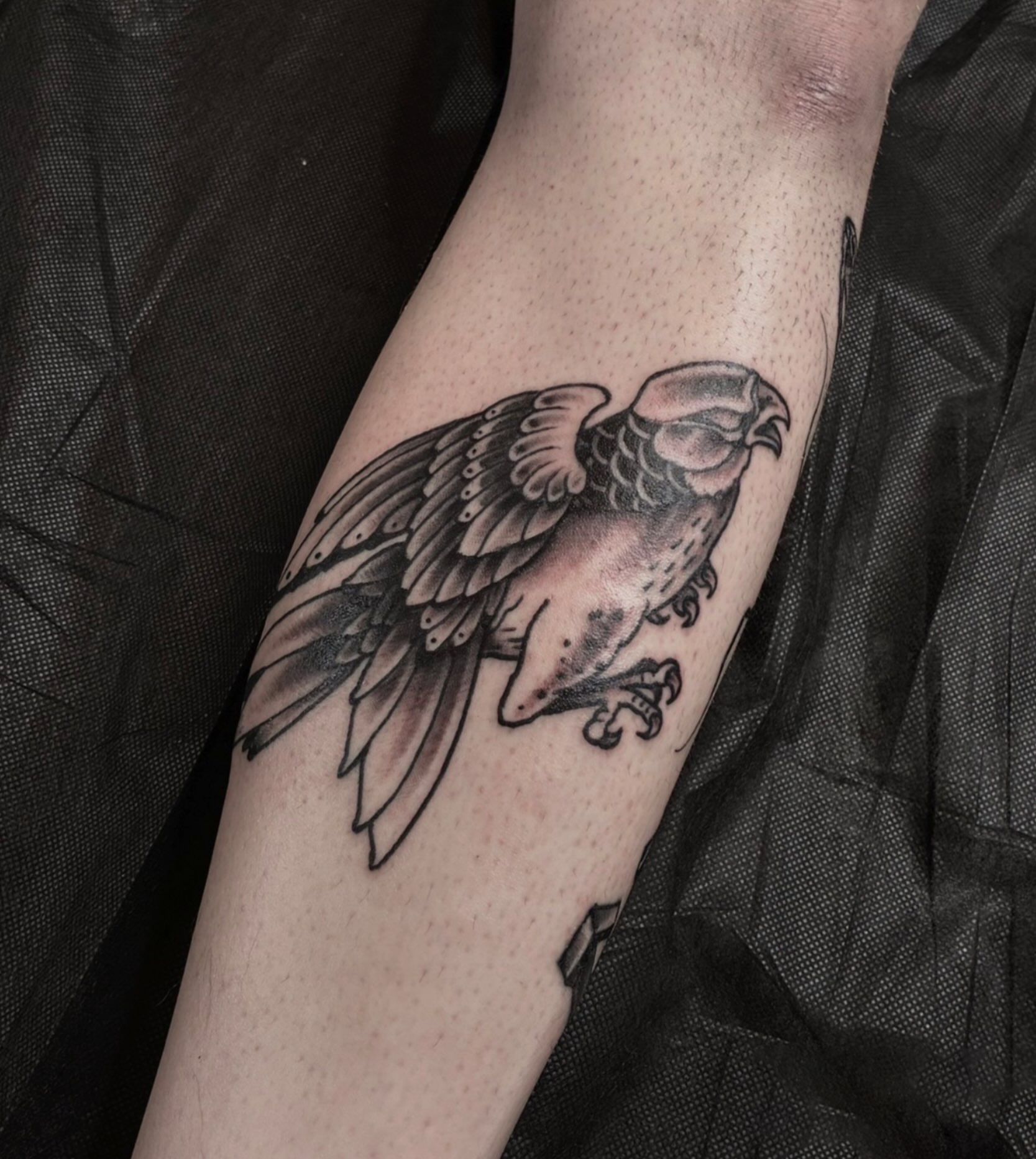 Tattoo by @heavyhandles — black_and_grey