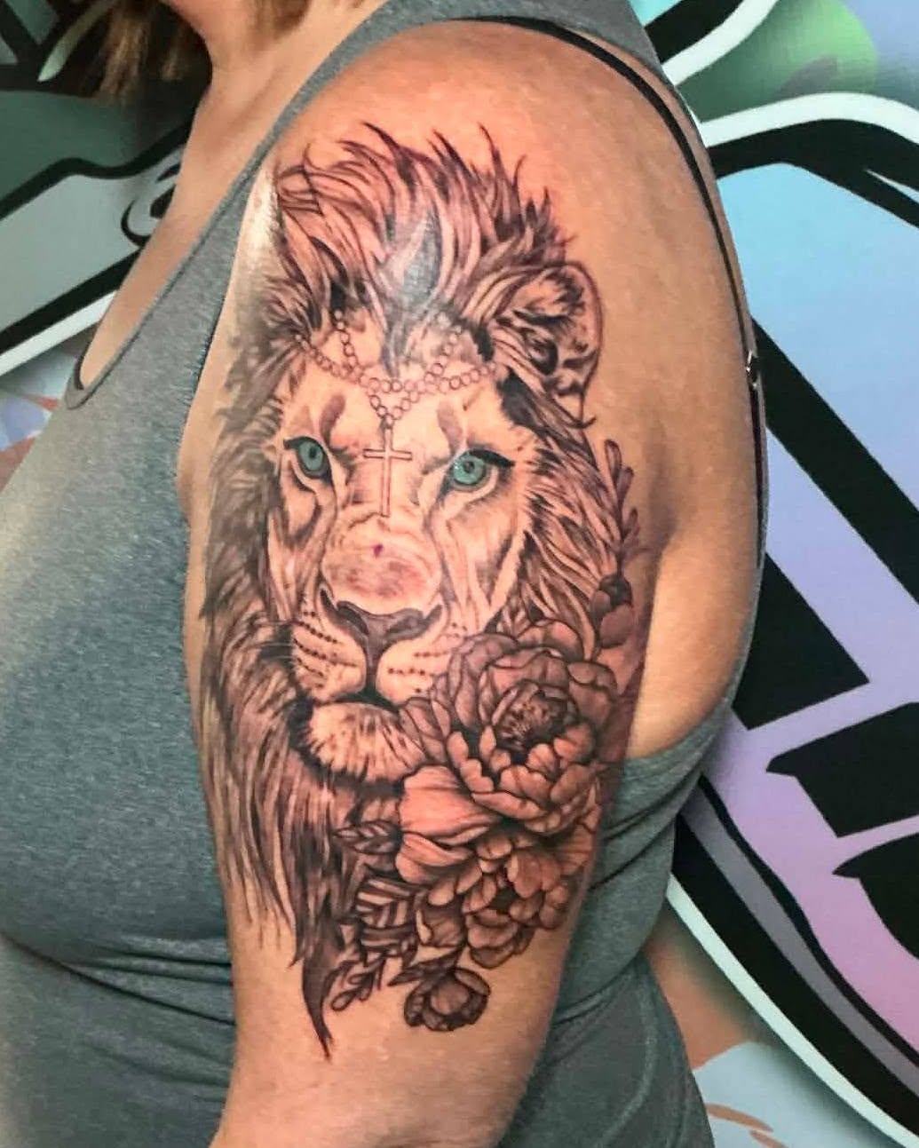 Tattoo by @mamabirdstattoos.piercings — realism, black_and_grey