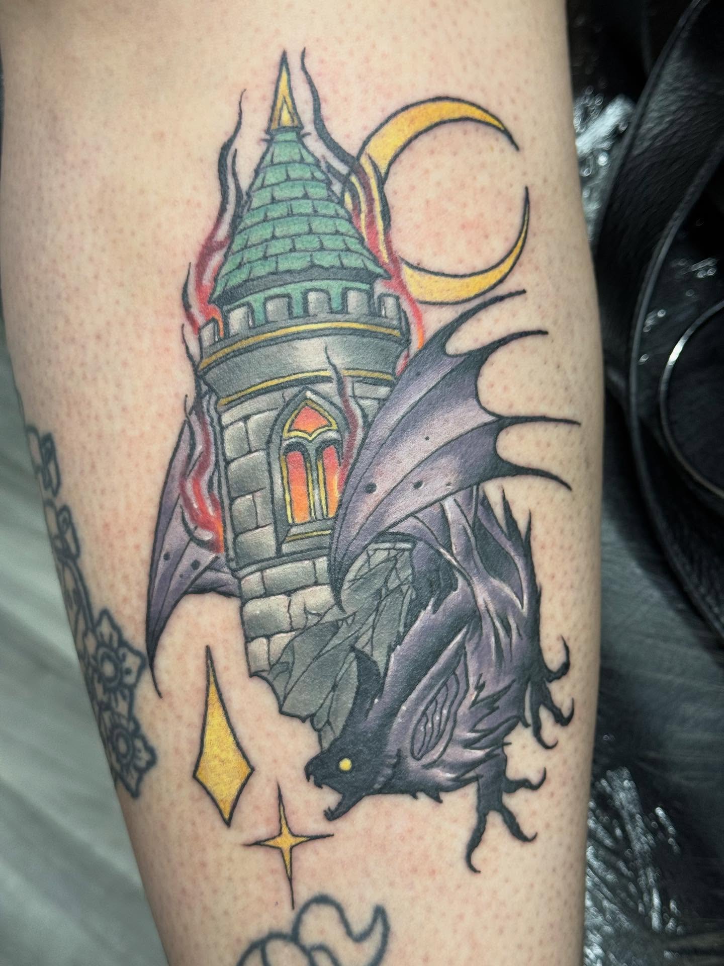 Tattoo by @damian_james_tattoo — american_traditional, dark_realism