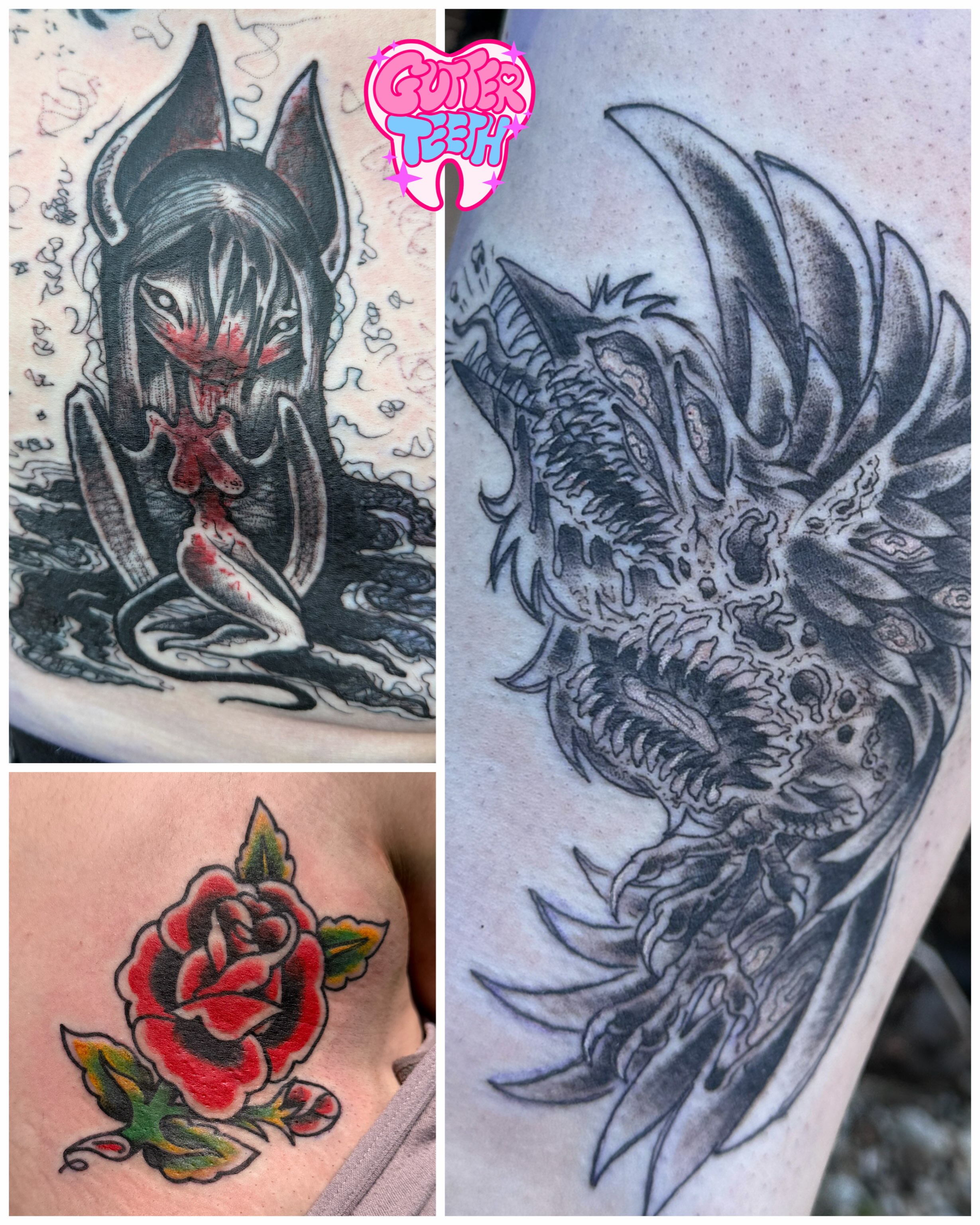Tattoo by @gutterteeth — american_traditional, dark_realism