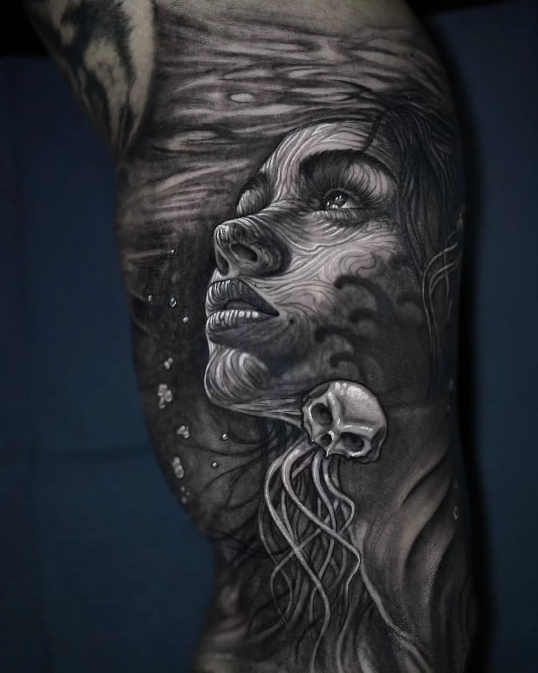 Tattoo by @stefanoalcantara — black_and_grey, realism