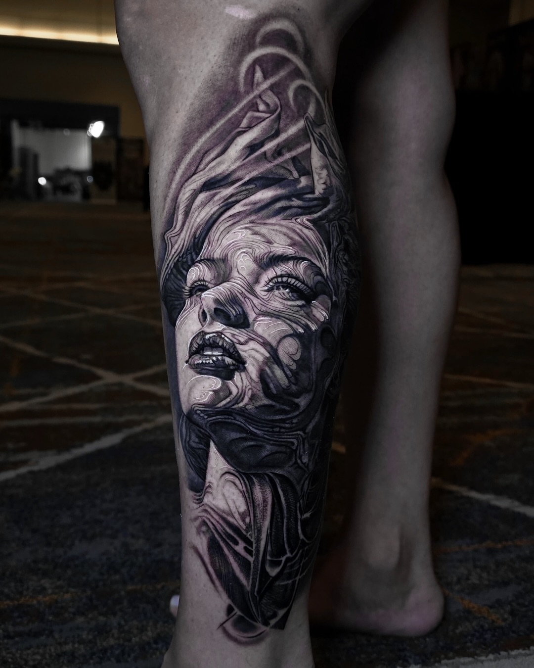 Tattoo by @stefanoalcantara — black_and_grey, realism