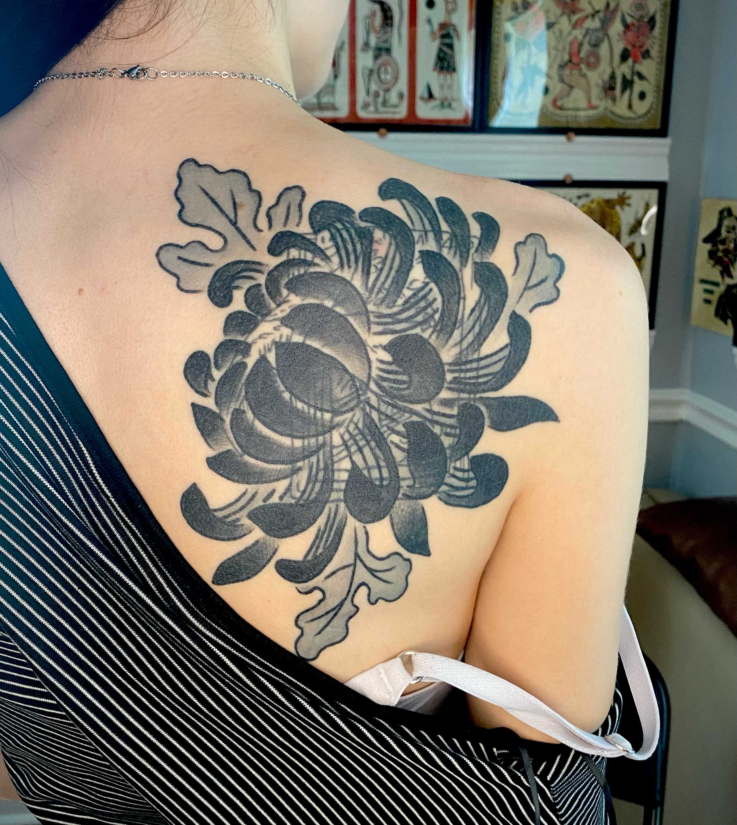 Tattoo by @painless_jack — black_and_grey