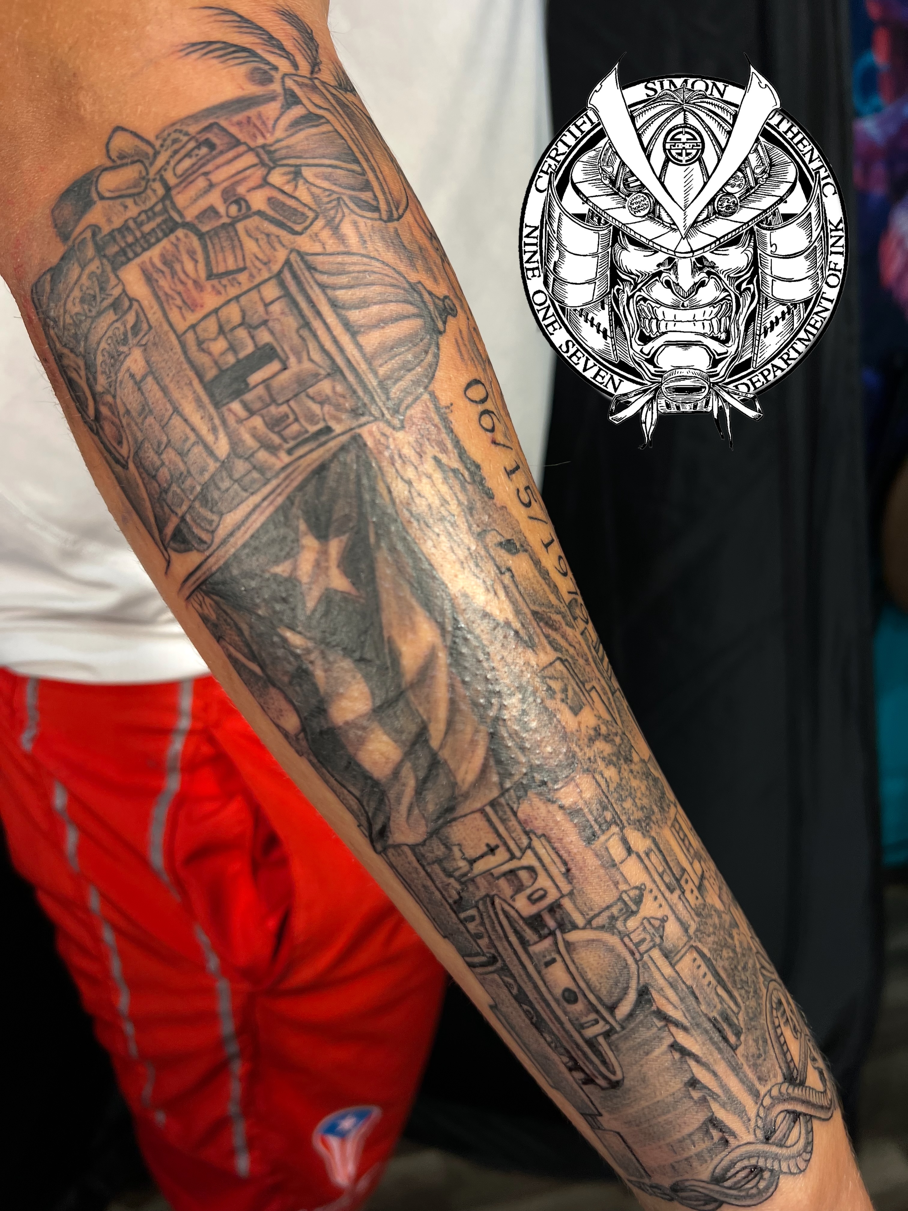 Tattoo by @mrsimontattoo — black_and_grey, realism