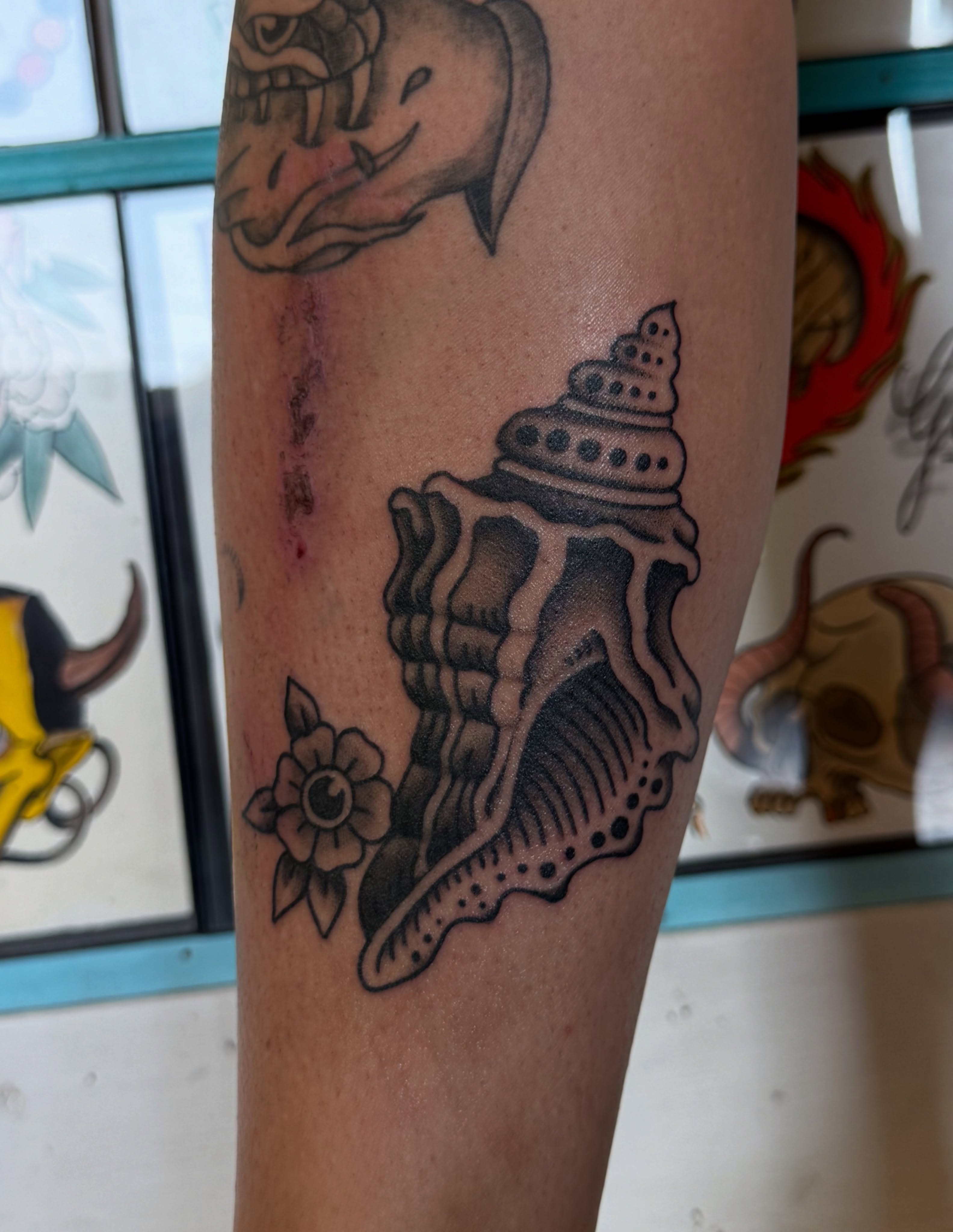 Tattoo by @ladygrace.tattoos — black_and_grey