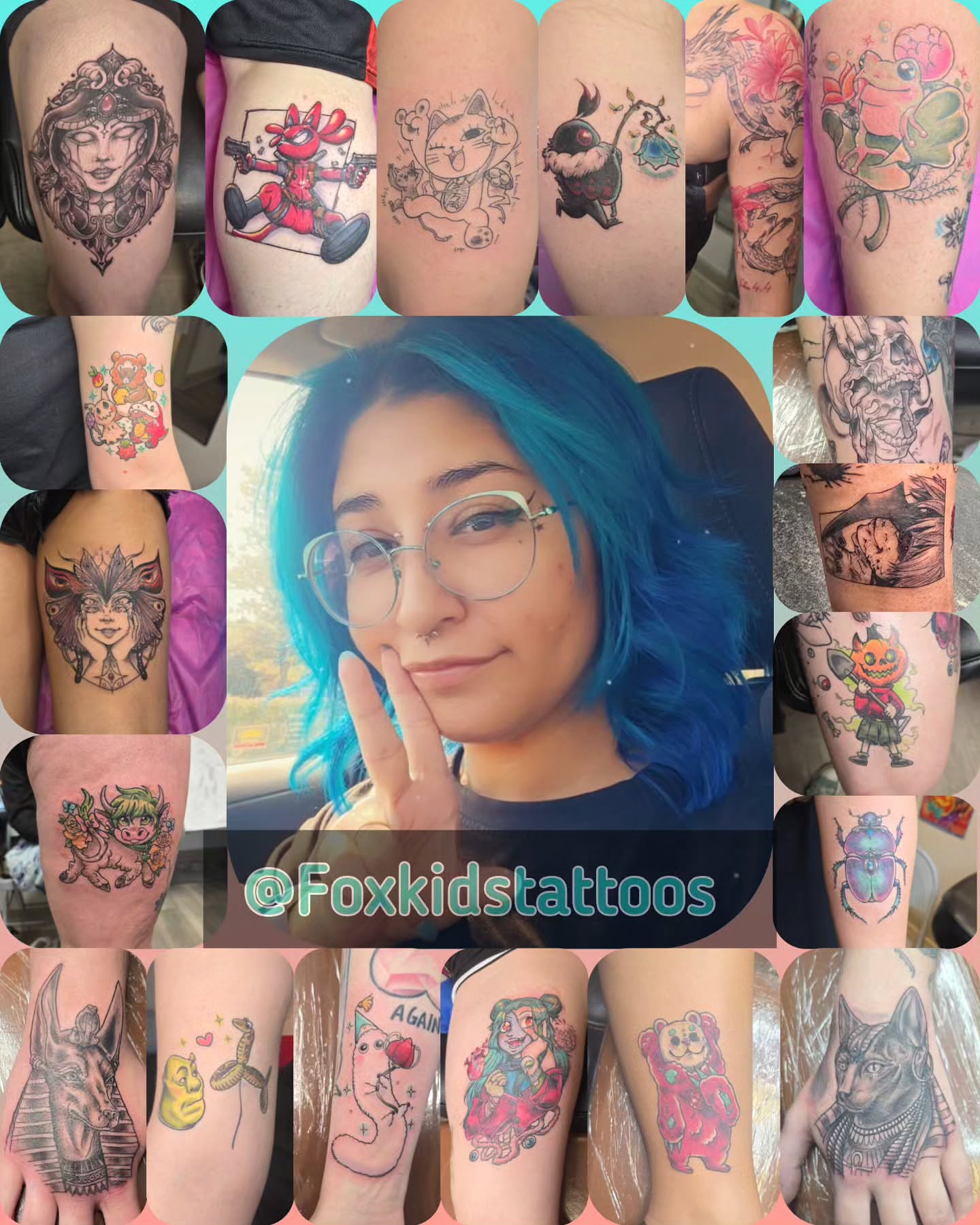 Multiple tattoos dotwork tattoo on the forearm by Val Sanchez
