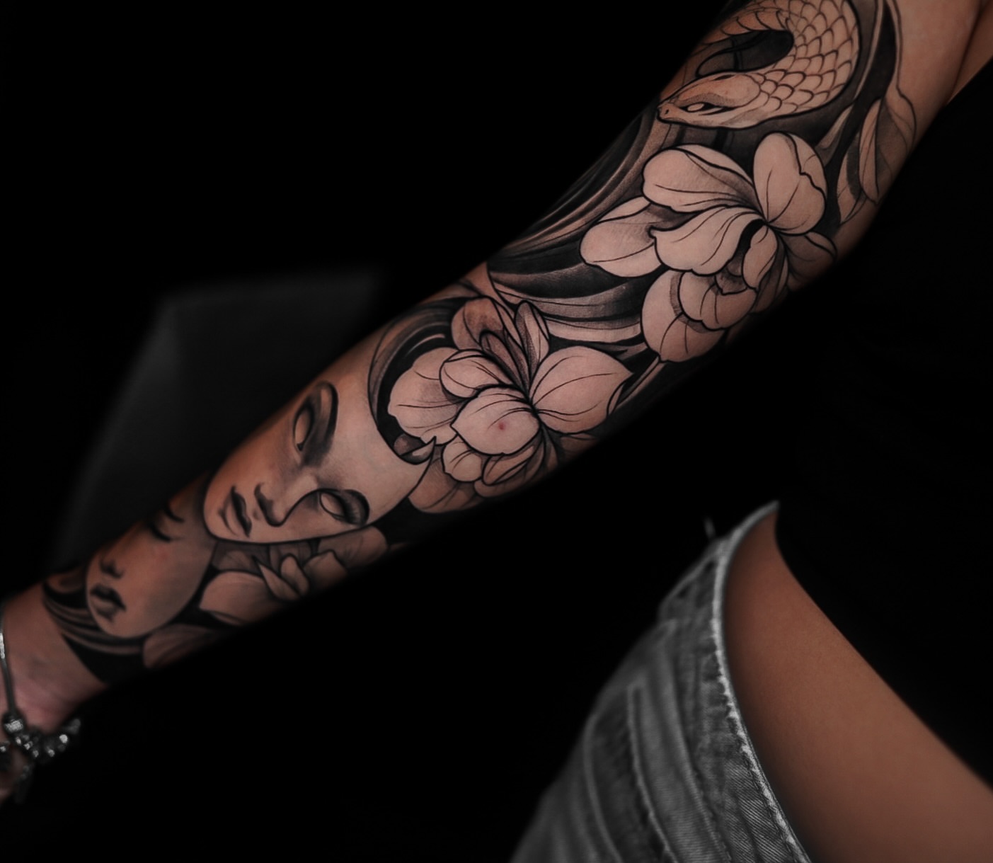 Tattoo by @jdmroxy_24 — american_traditional, black_and_grey