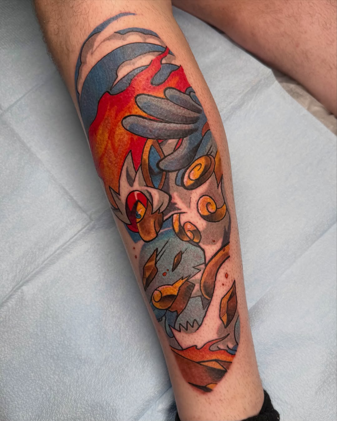 Tattoo by @manaxmike — new_school, dotwork
