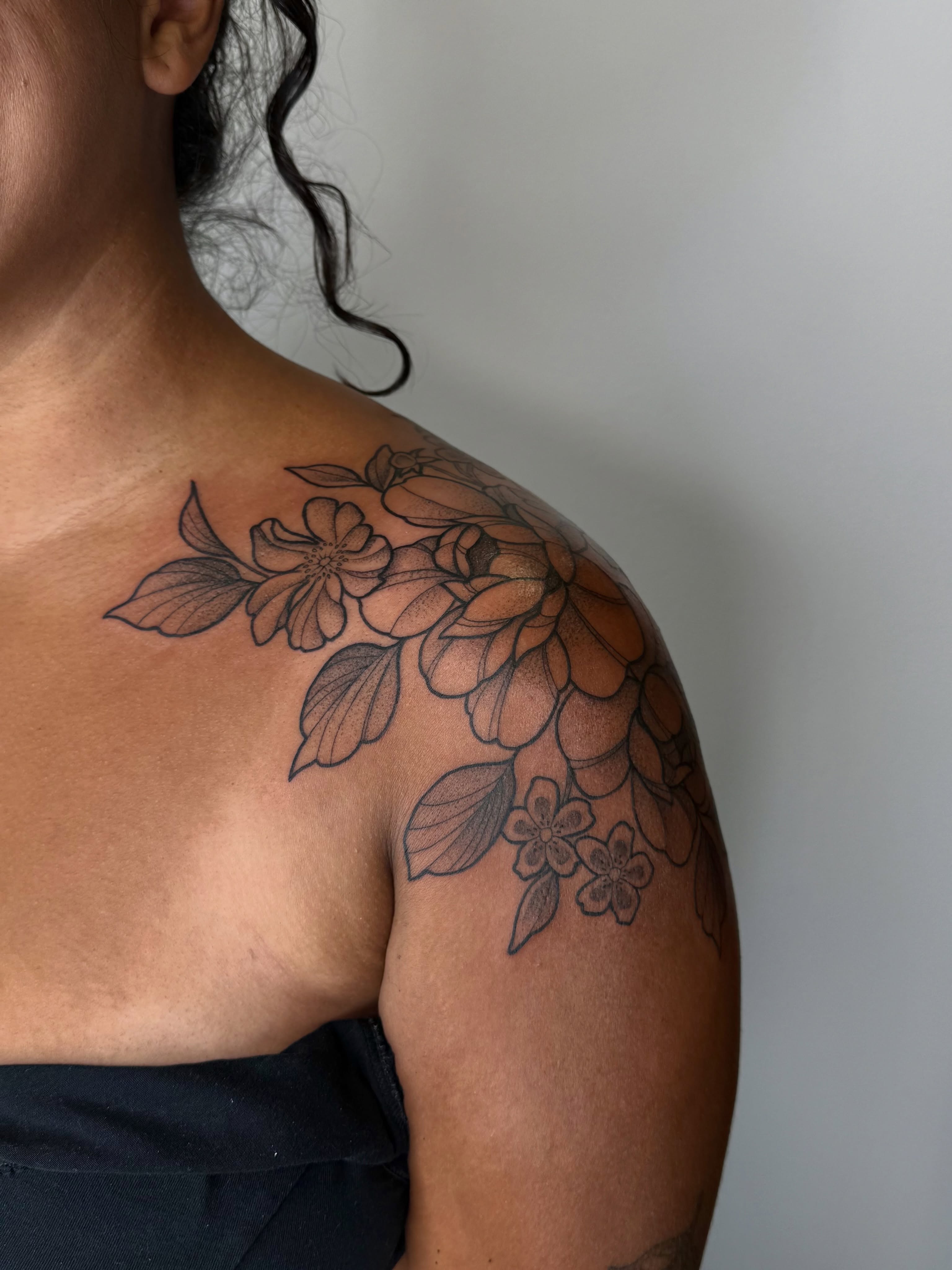 Tattoo by @girlypoptattoos — black_and_grey