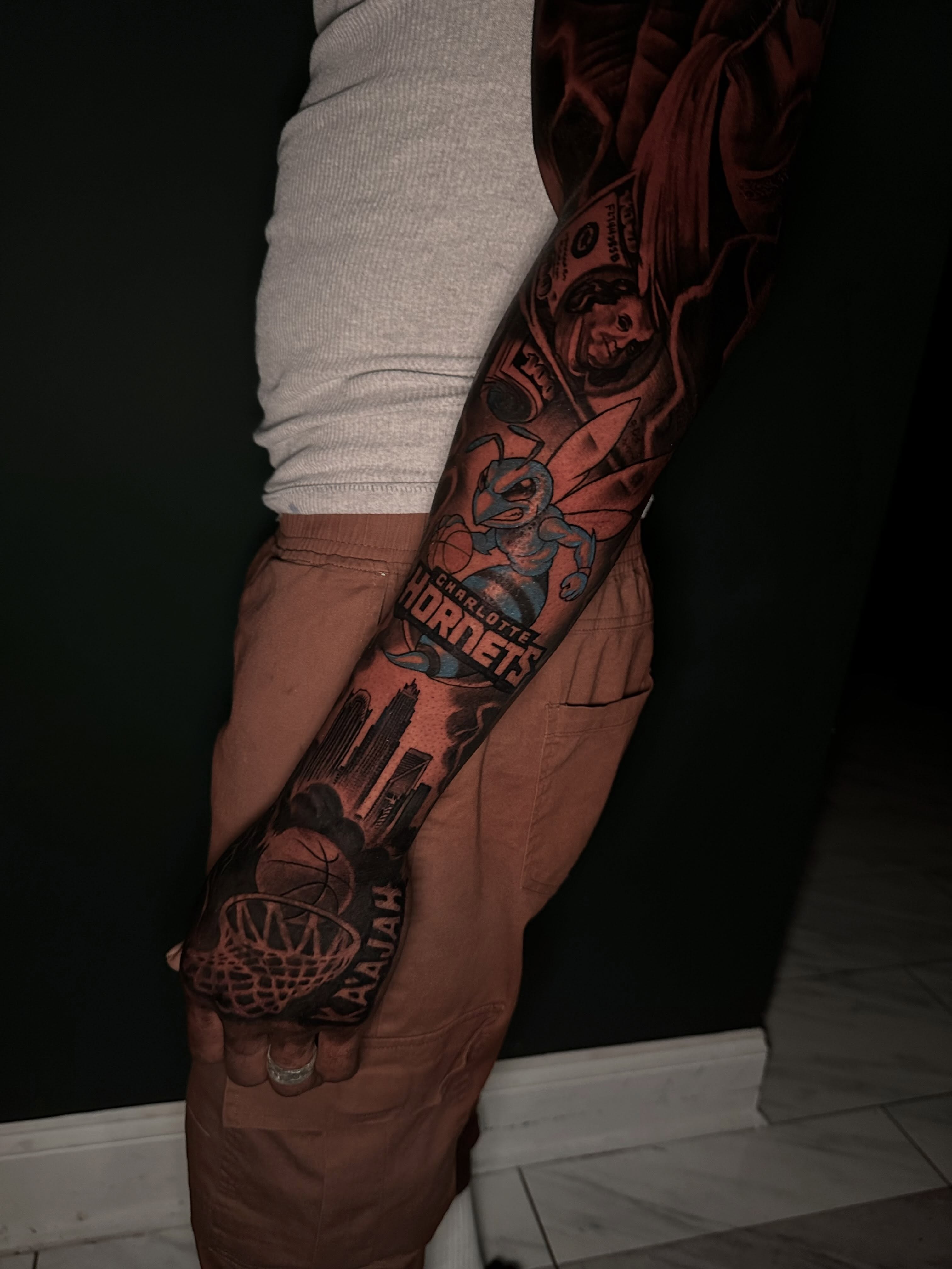 Tattoo by @markink__ β american_traditional, dotwork