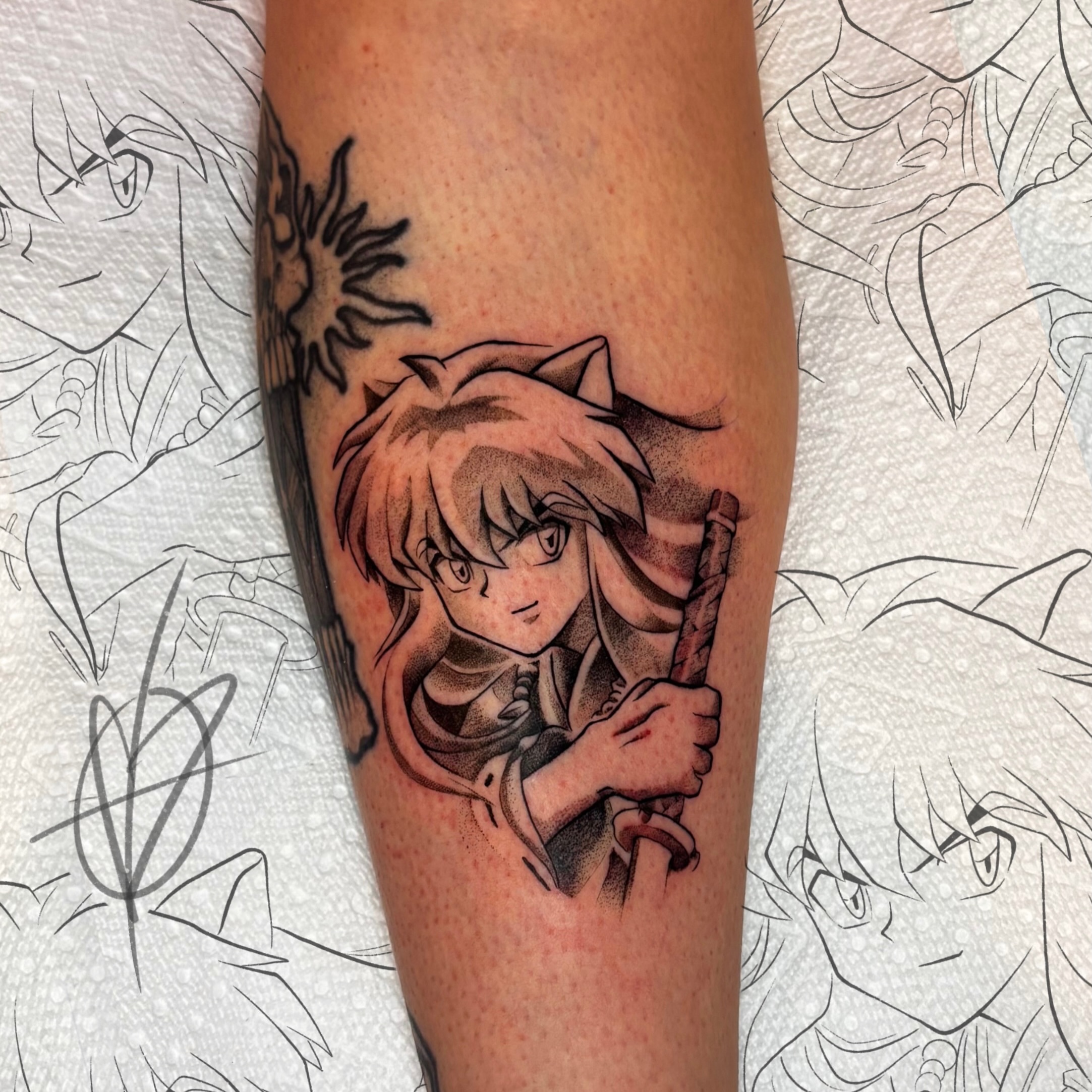 Tattoo by @owlliemoontattoo — anime