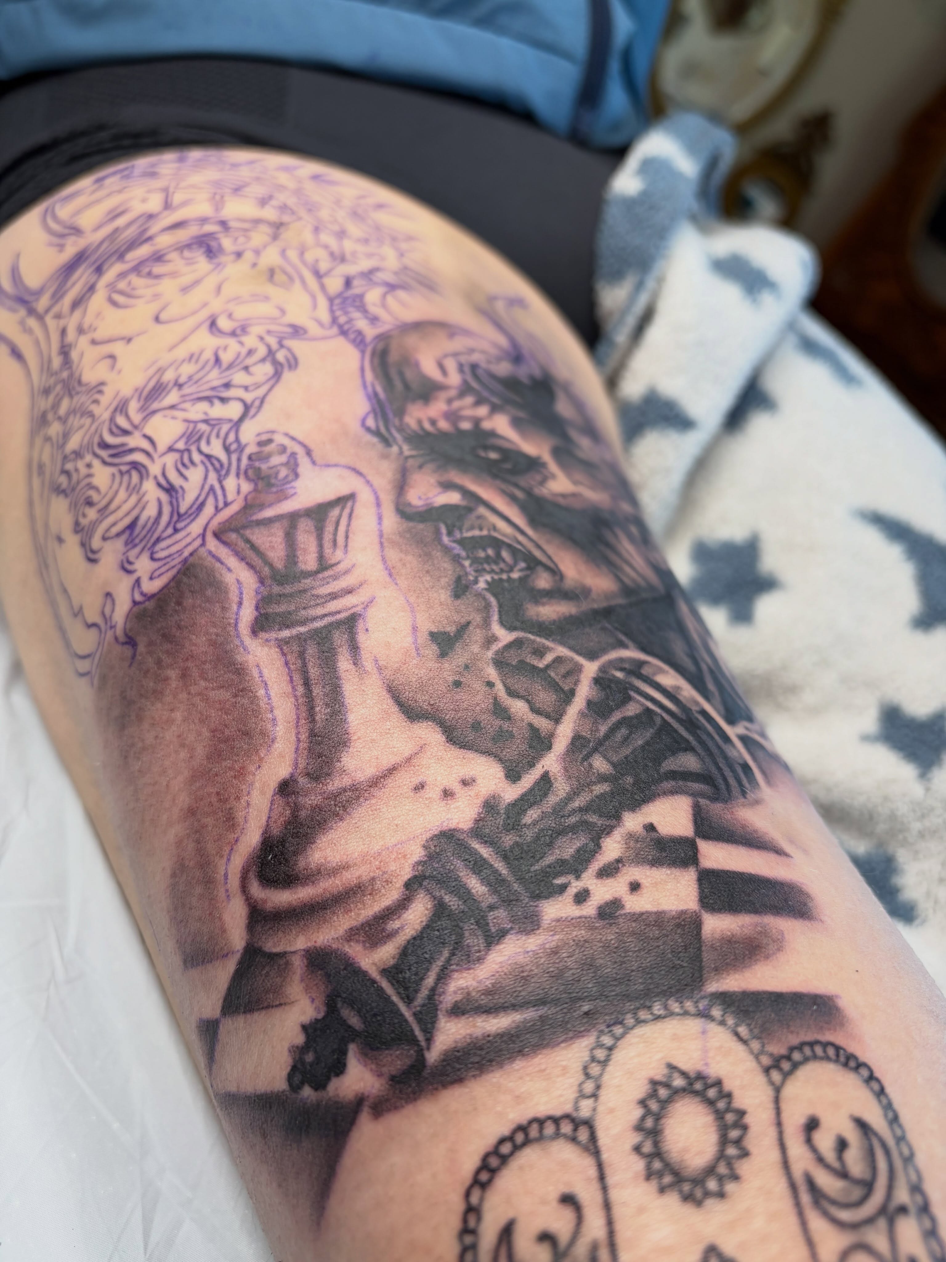 Tattoo by @blaynetat2 — black_and_grey, realism
