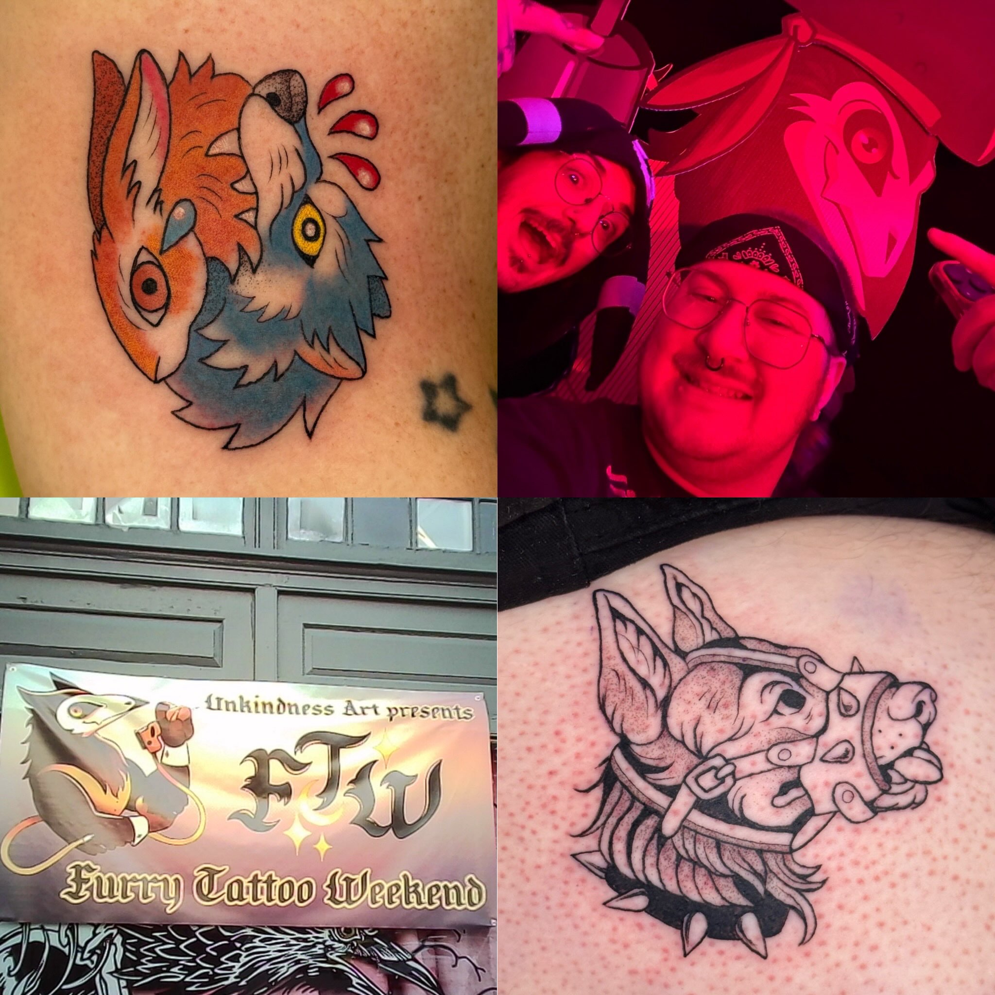Fox American traditional tattoo on the upper arm by liam u. williams