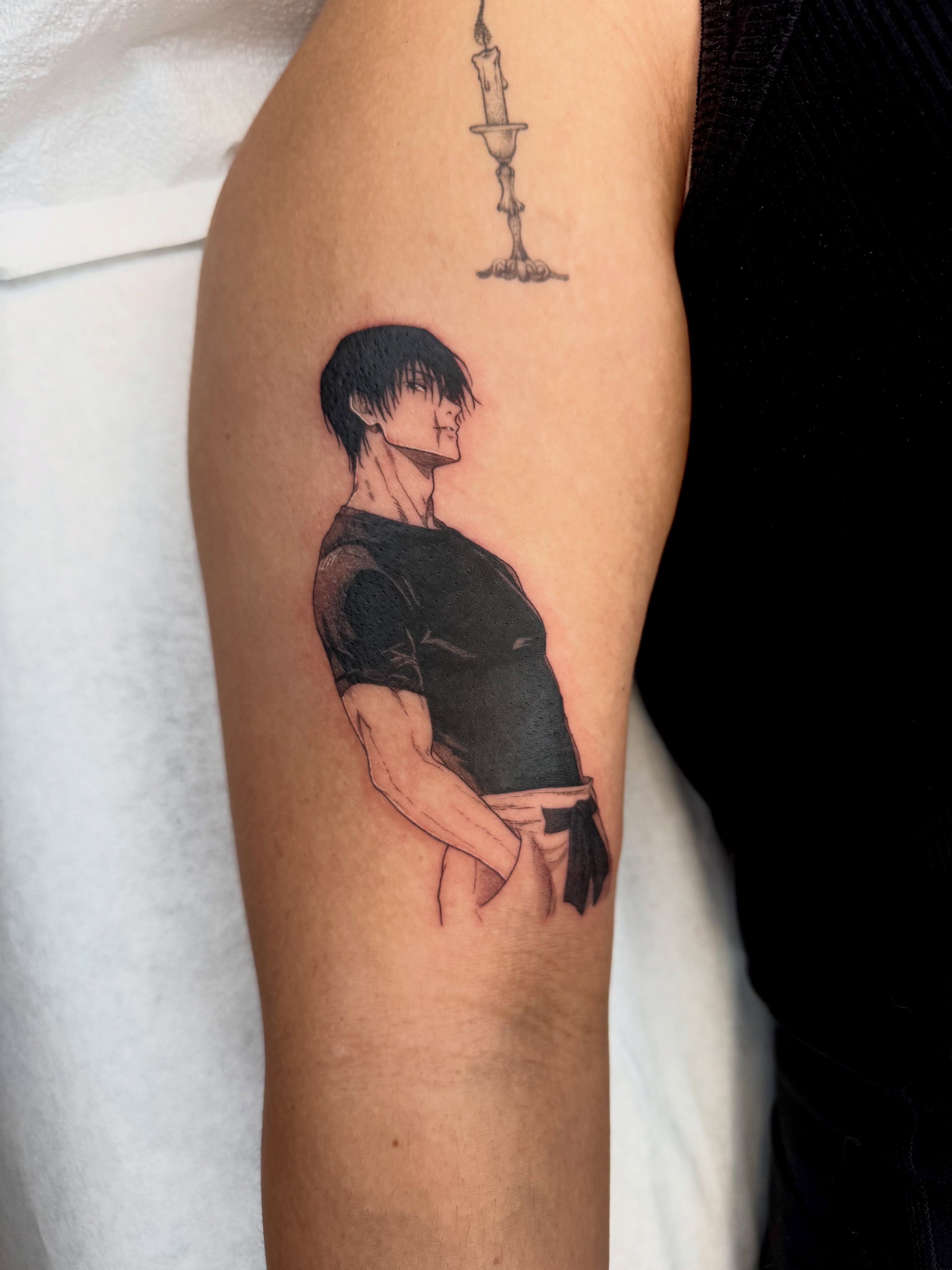 Tattoo by @emkriegart — anime