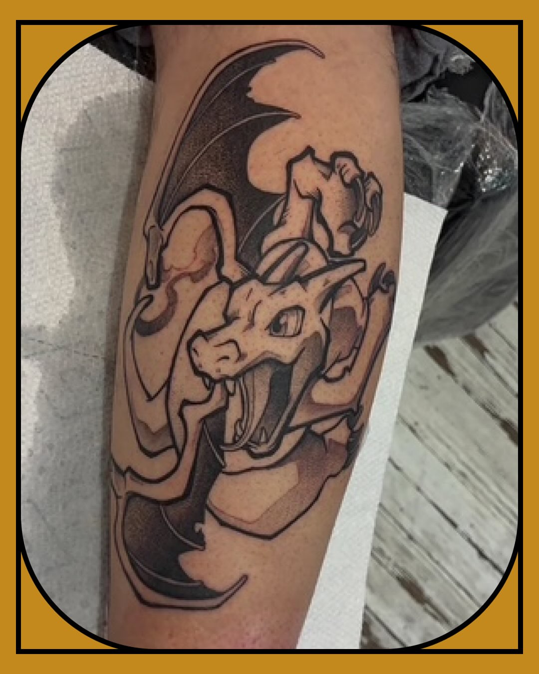 Tattoo by @jinx_inkz β black_and_grey