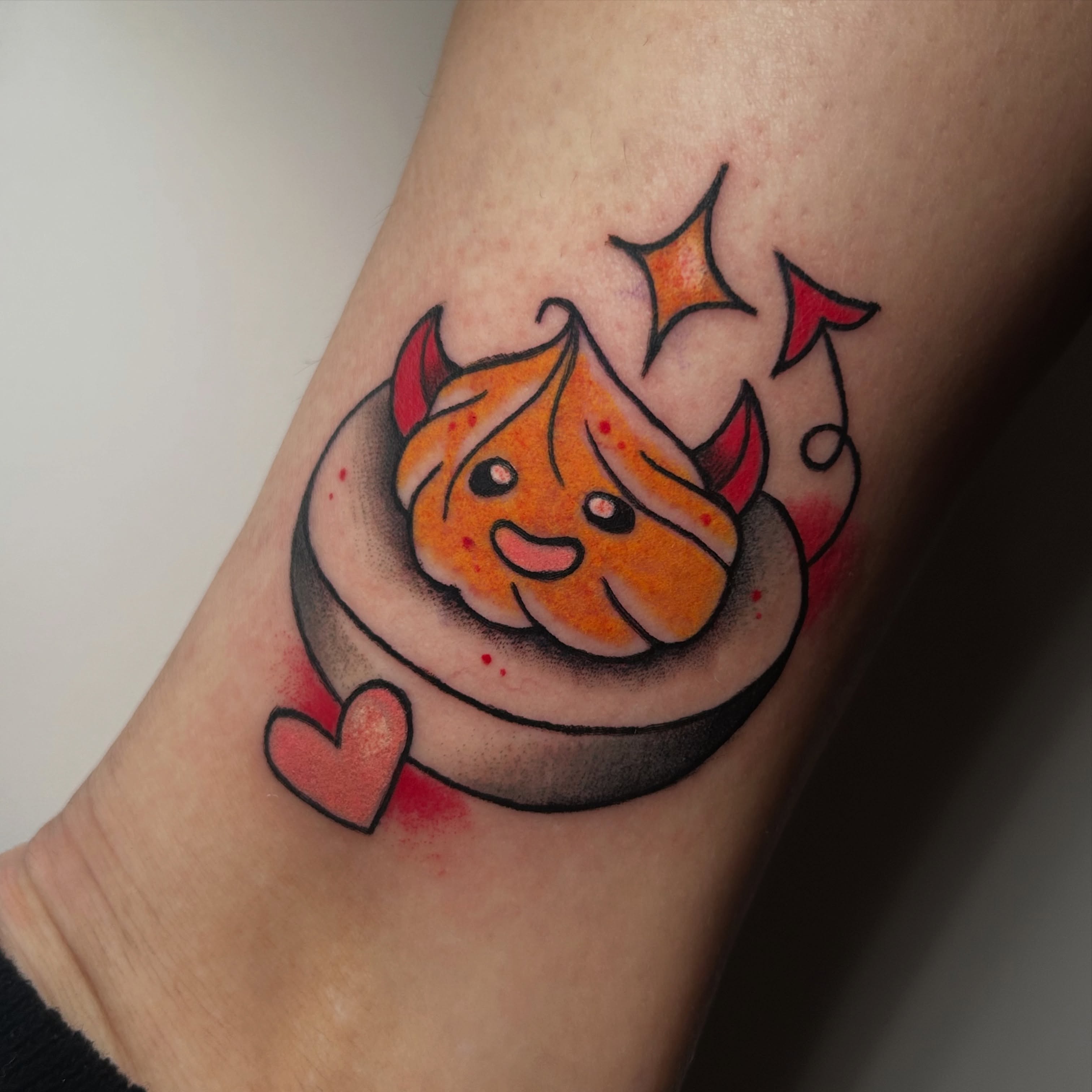 Tattoo by @tradcattats — dotwork