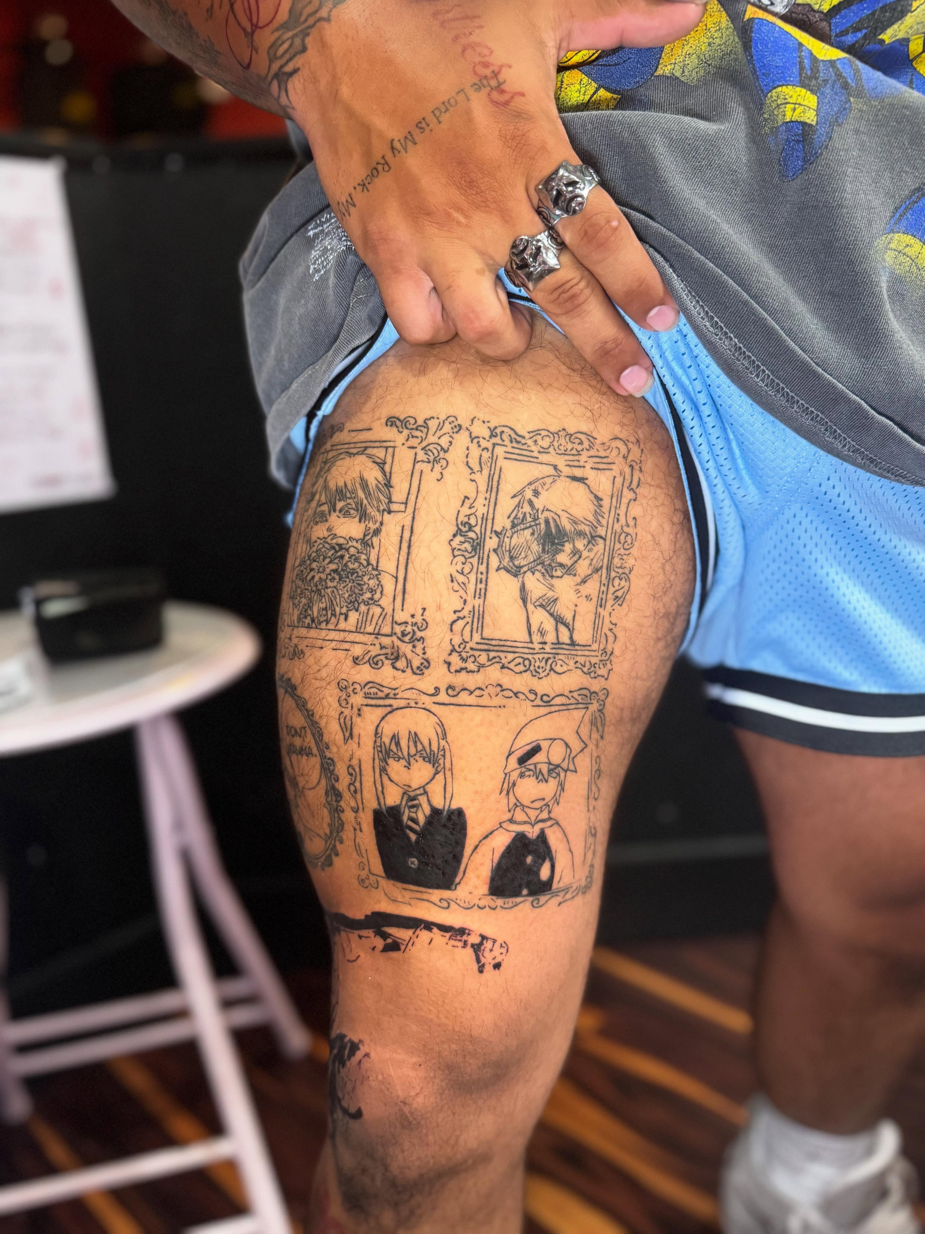 Tattoo by @boogaharts — anime