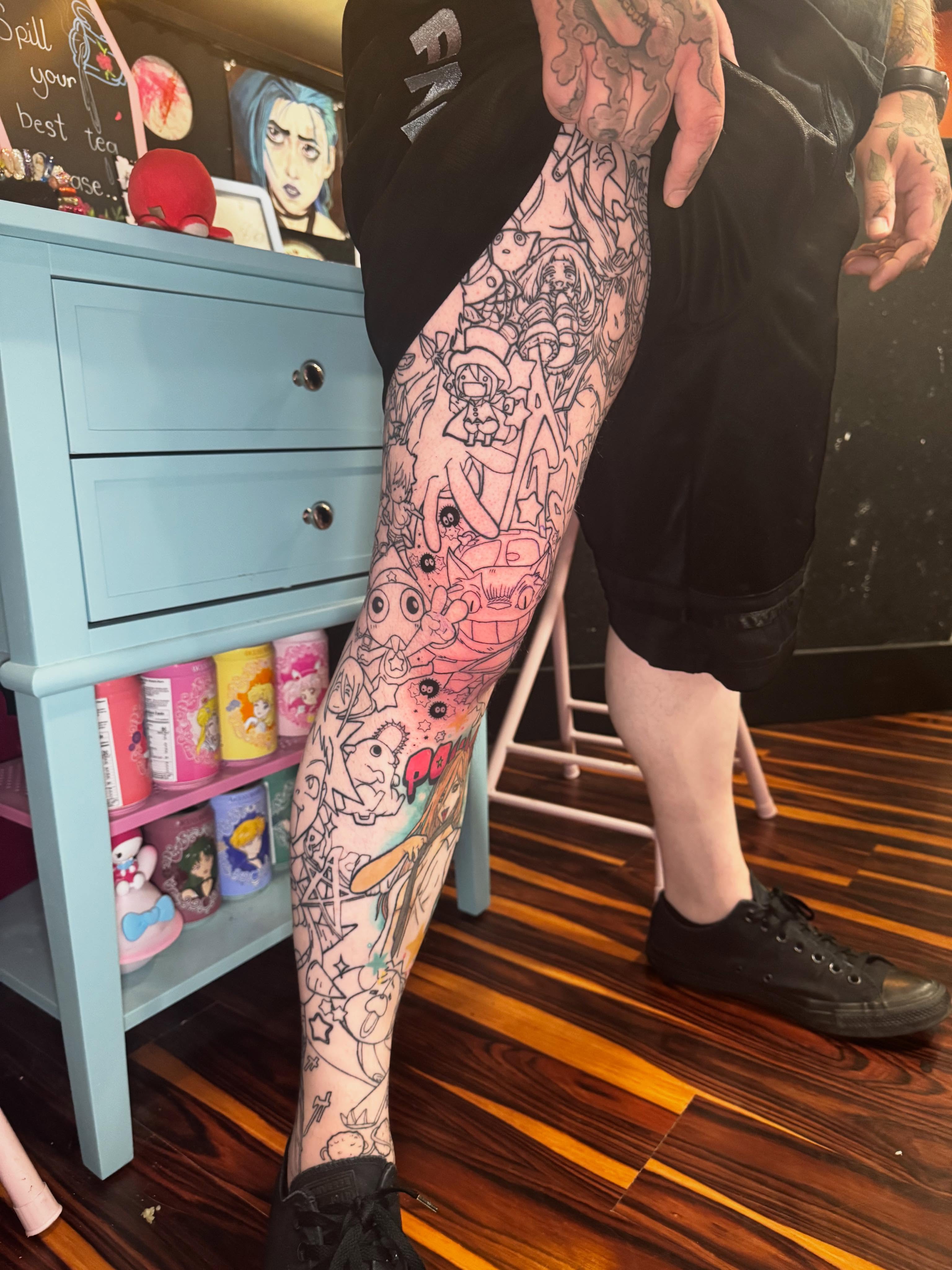 Tattoo by @boogaharts — anime