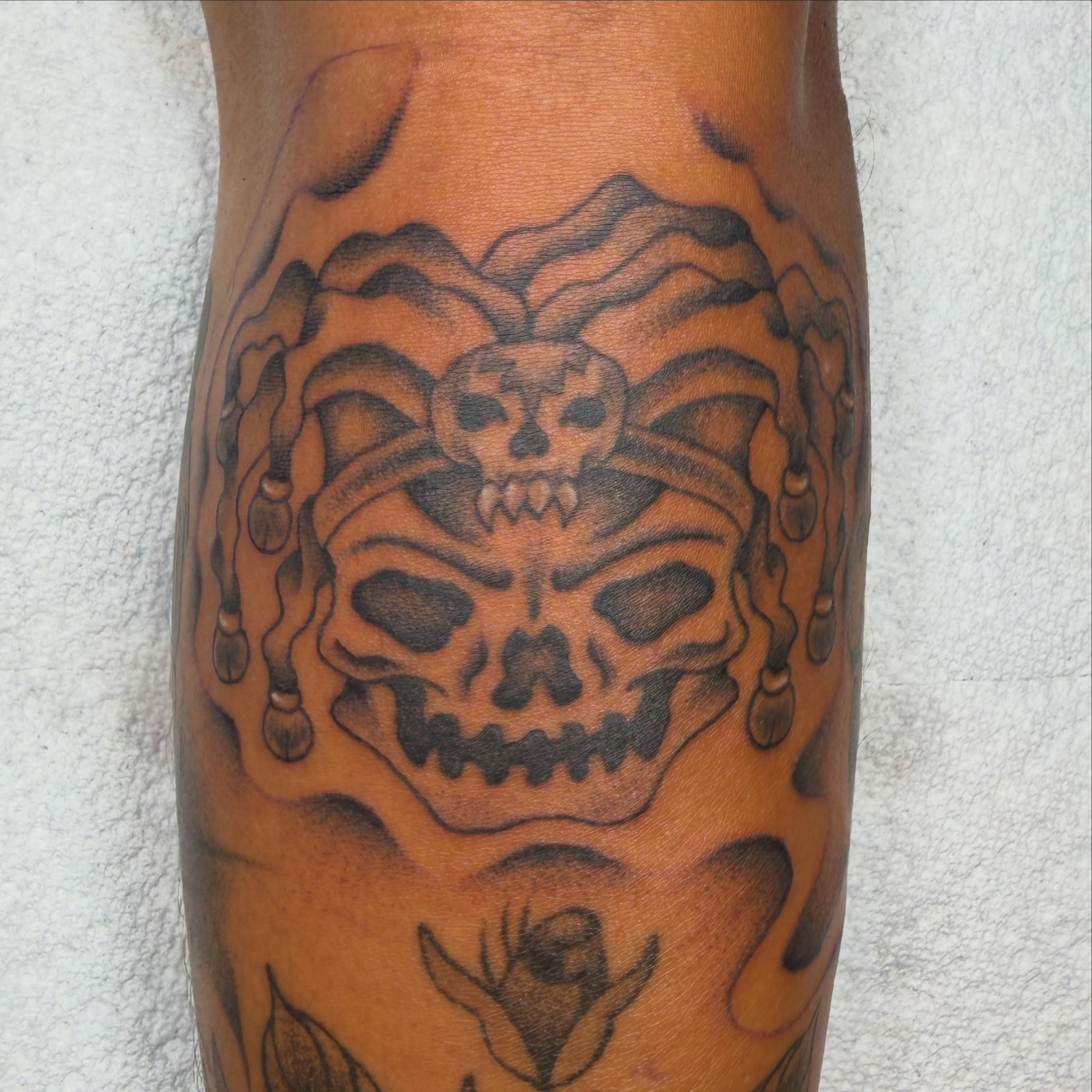 Tattoo by @tat2.boukee — black_and_grey, geometric