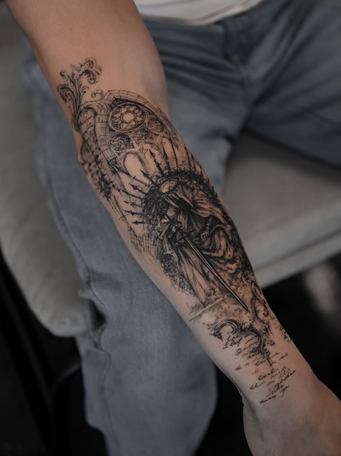 Tattoo by @kimi_tattooist — black_and_grey, realism