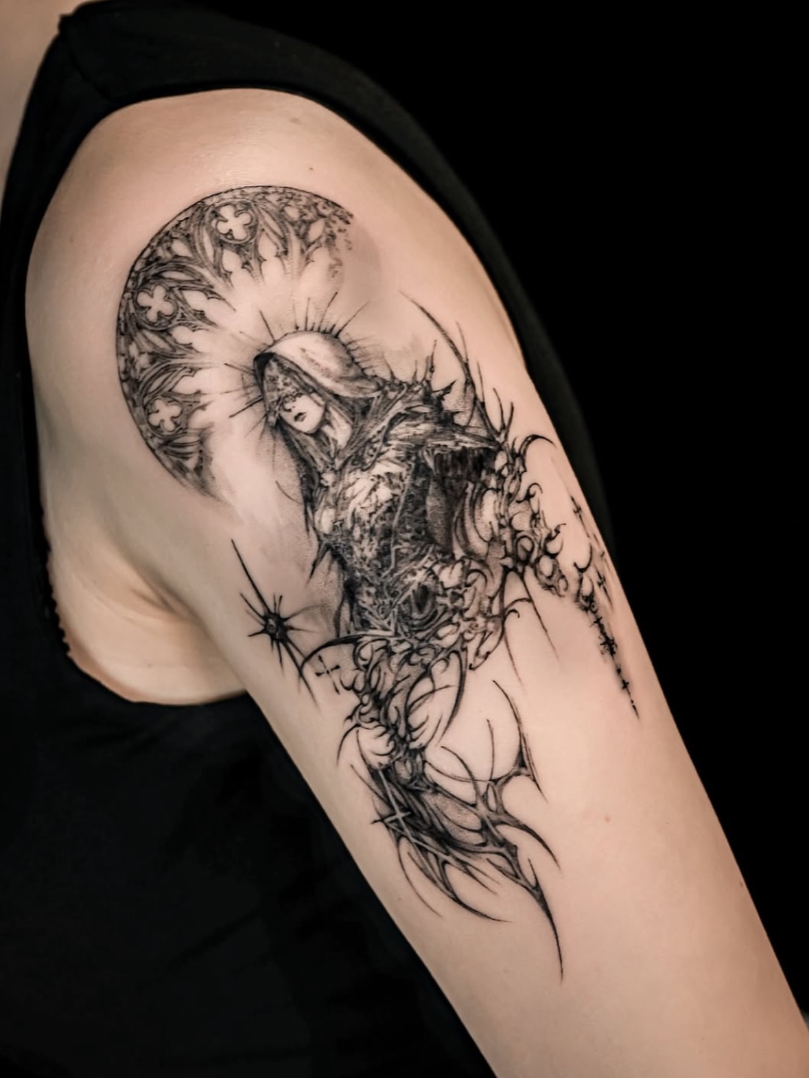 Tattoo by @kimi_tattooist — black_and_grey, realism