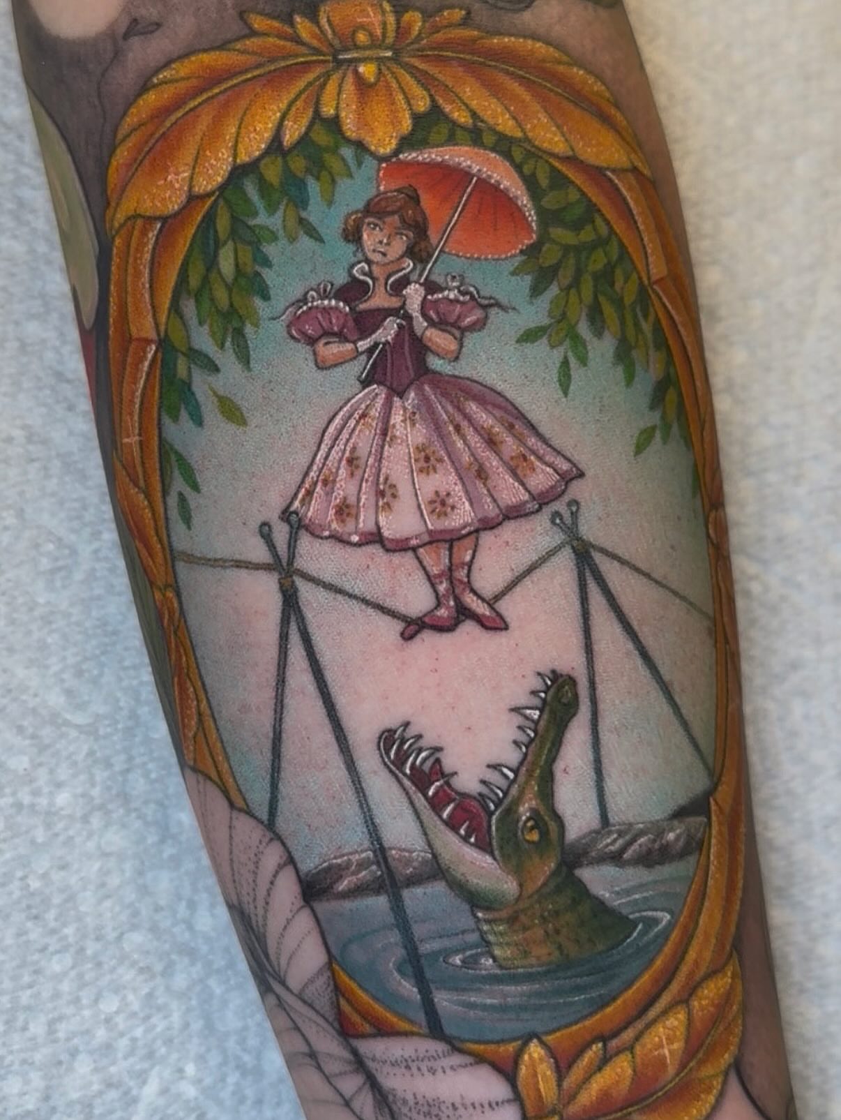 Tattoo by @cascourt — illustrative, realism