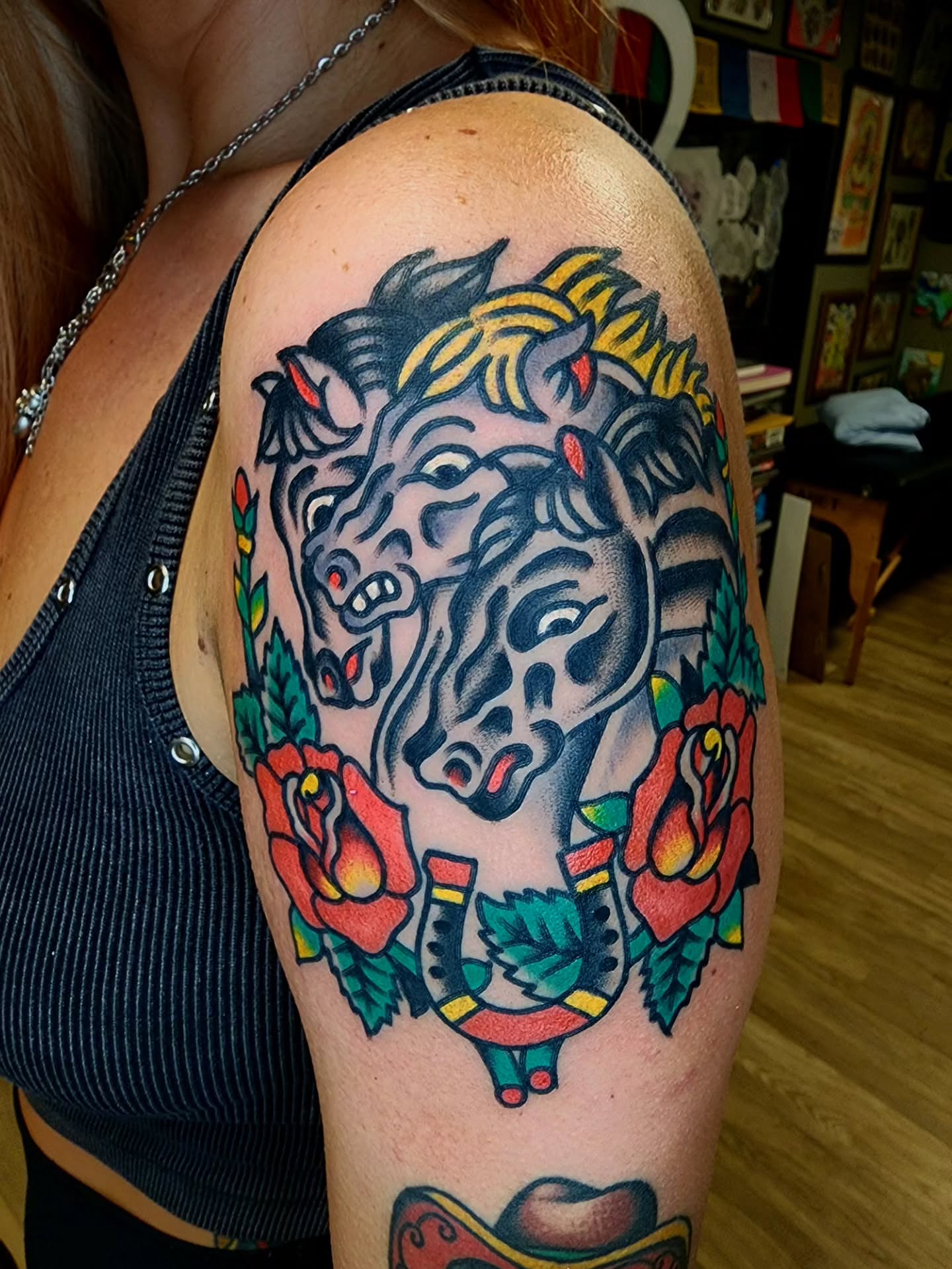 Tattoo by @badnews.tattoos — american_traditional, neo_traditional