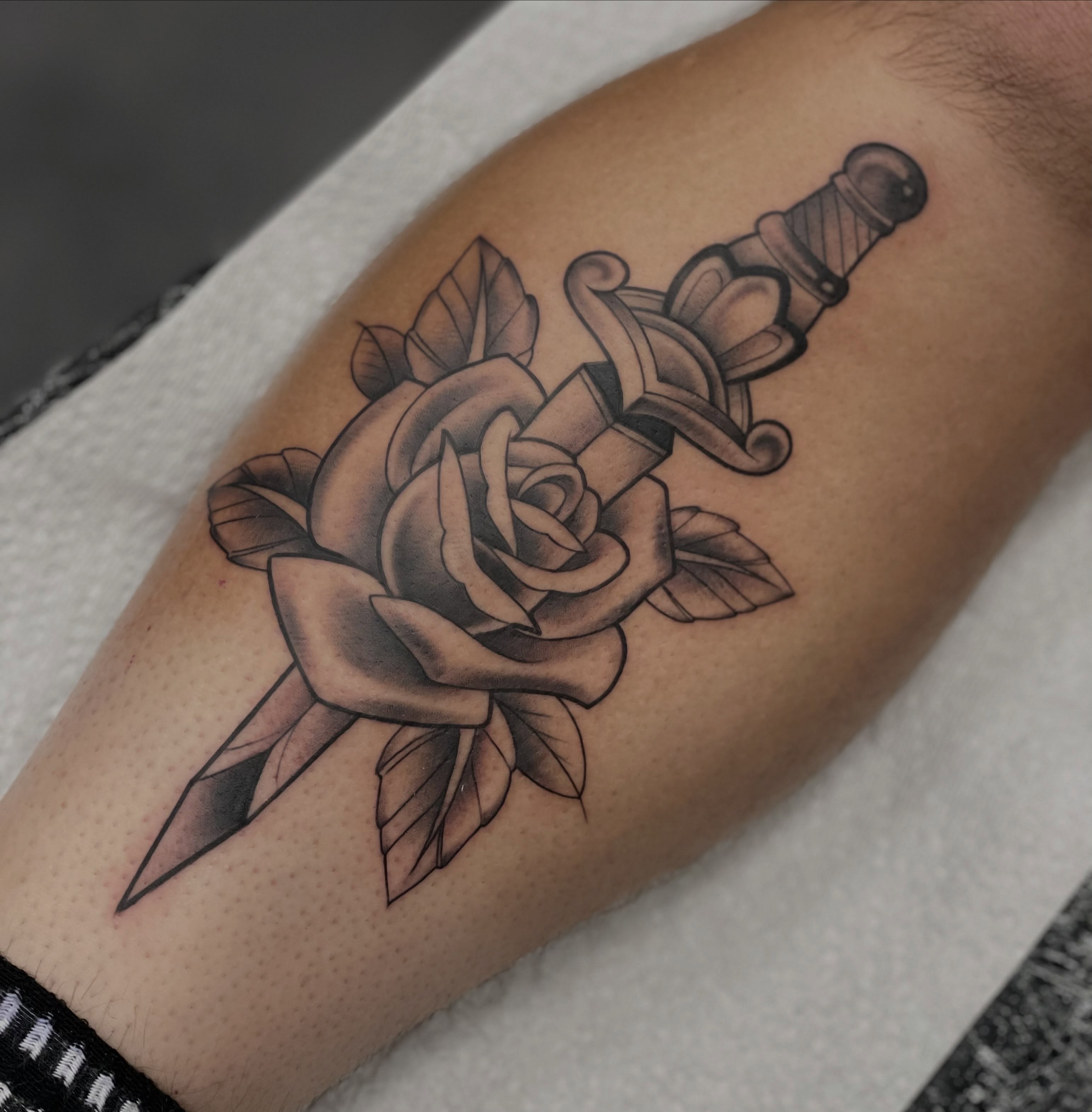 Tattoo by @duffyfortner โ black_and_grey, realism