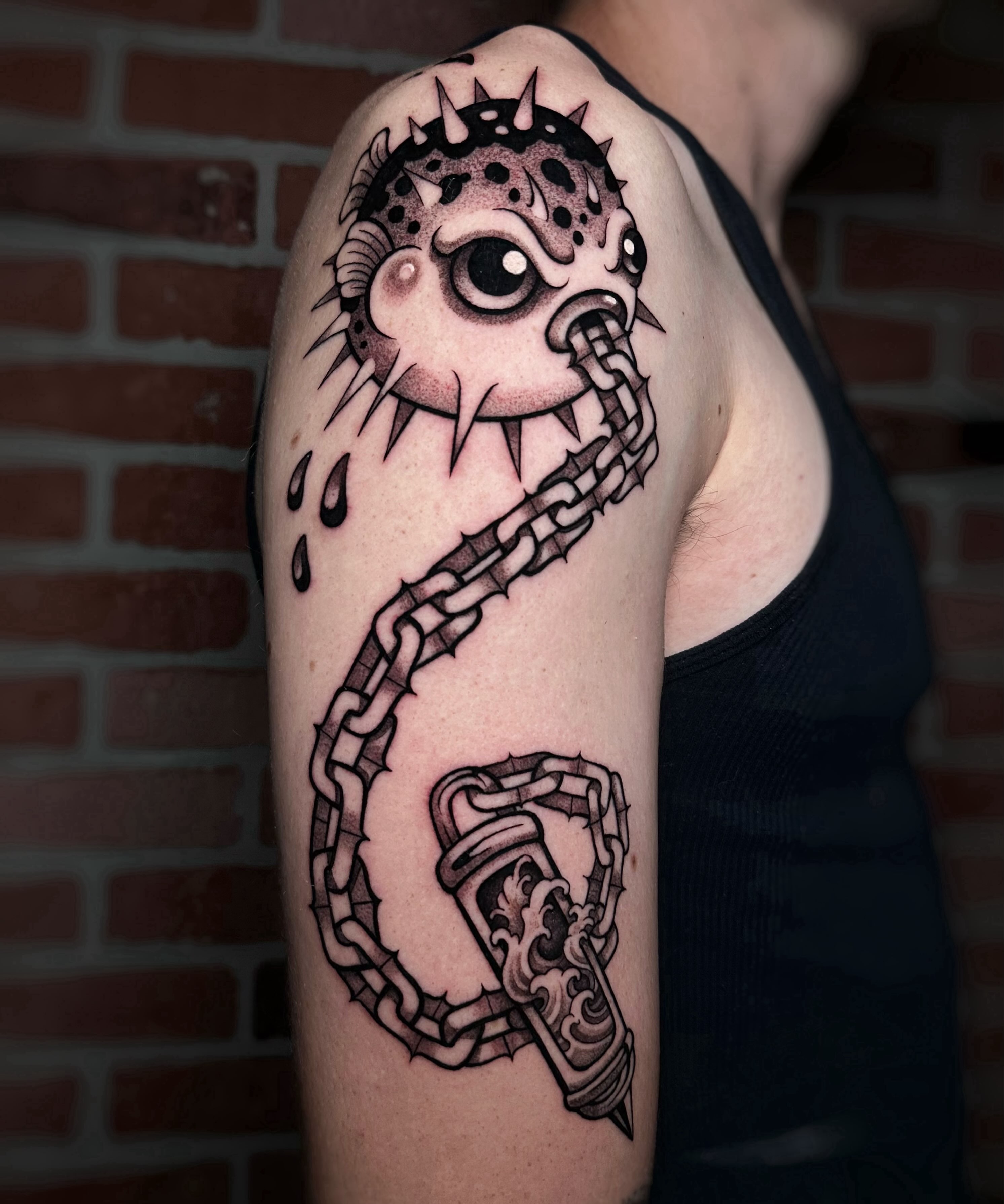 Tattoo by @kathleensanders — black_and_grey
