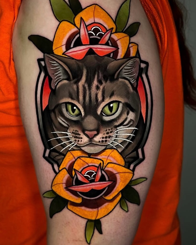 Tattoo by @theredcrownmagic — american_traditional, realism
