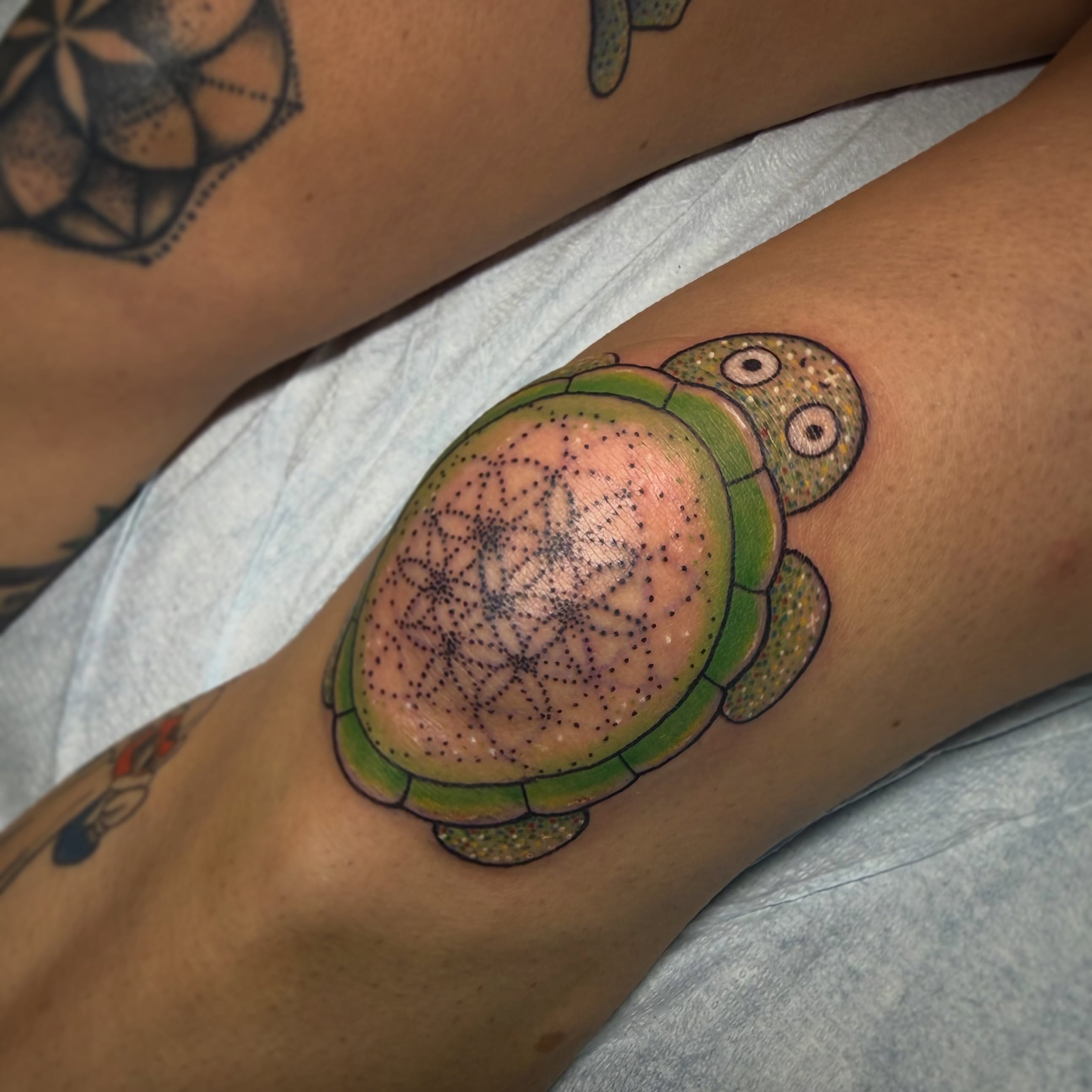 Tattoo by @acmtattoo — dotwork