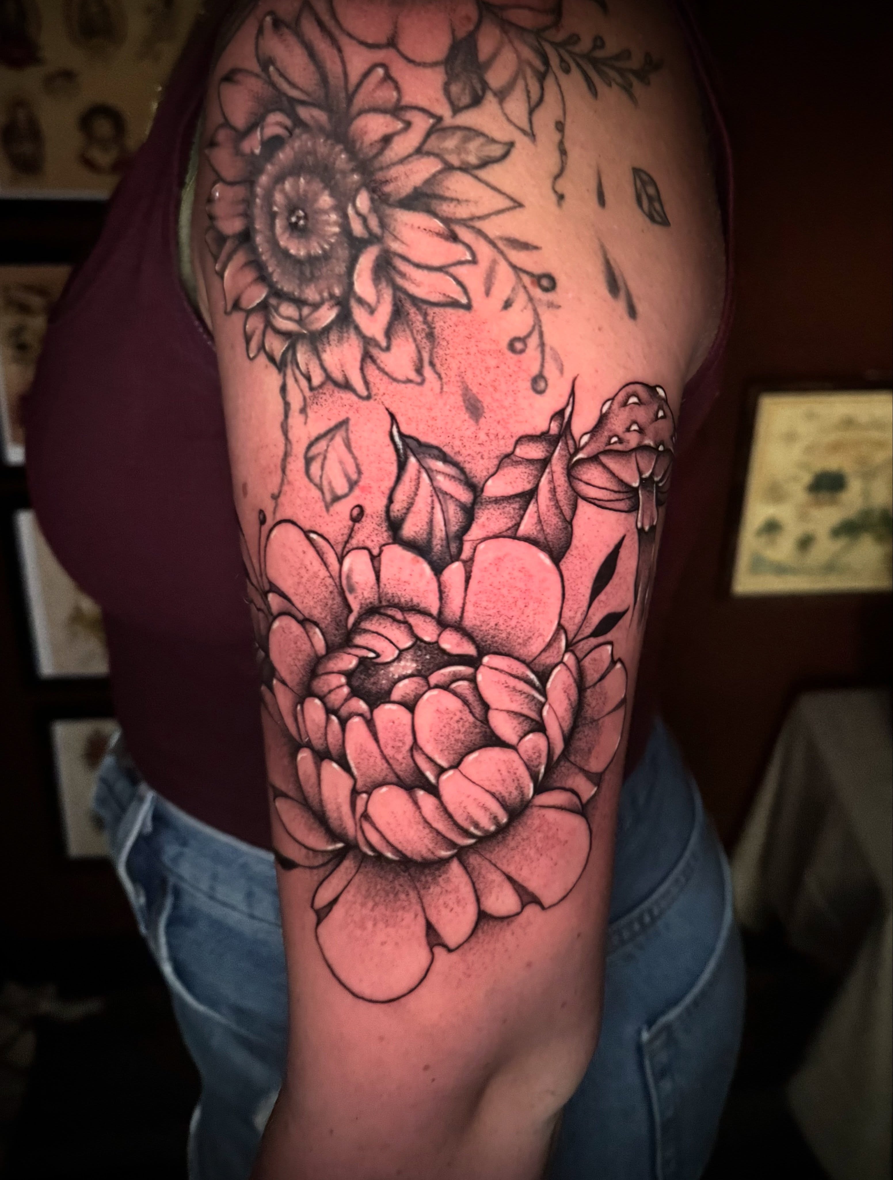 Tattoo by @justinmctattoos β dotwork, realism