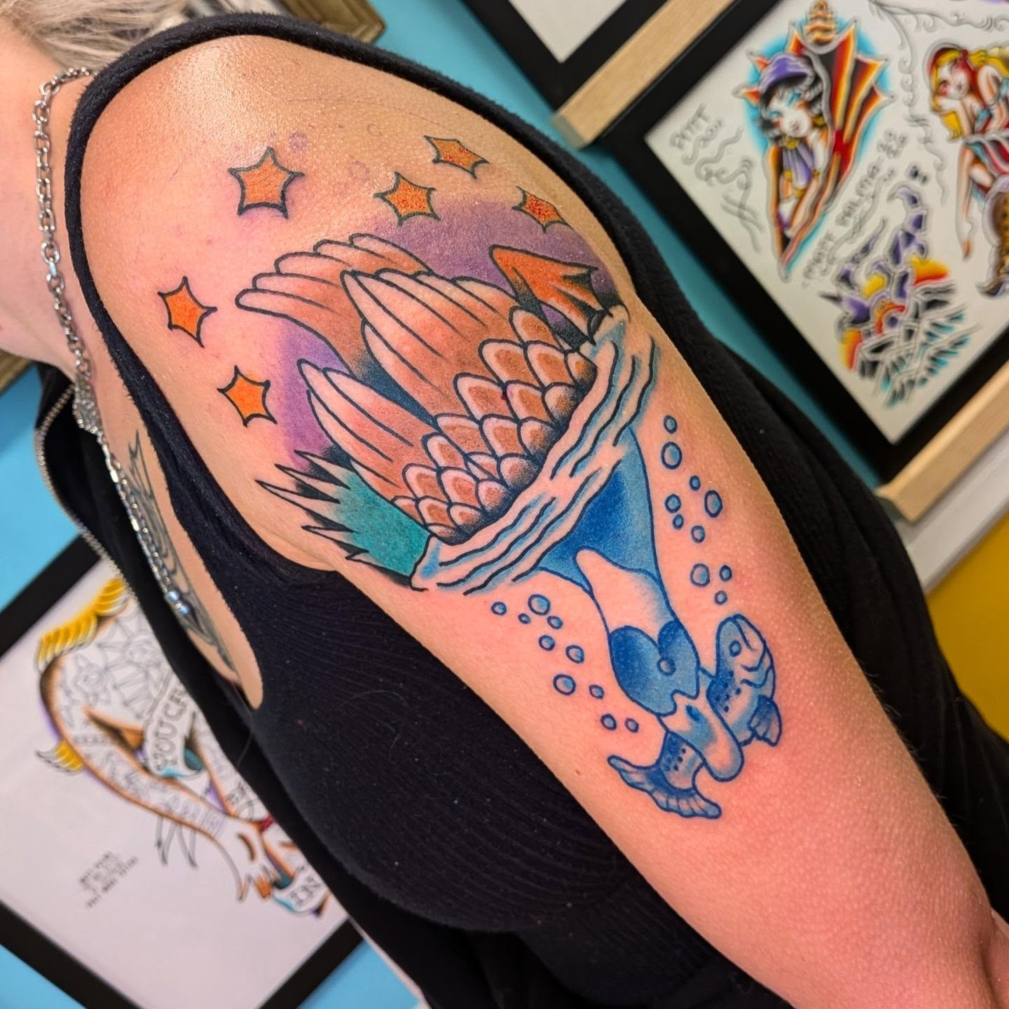 Tattoo by @mattpalmatattoos — dotwork