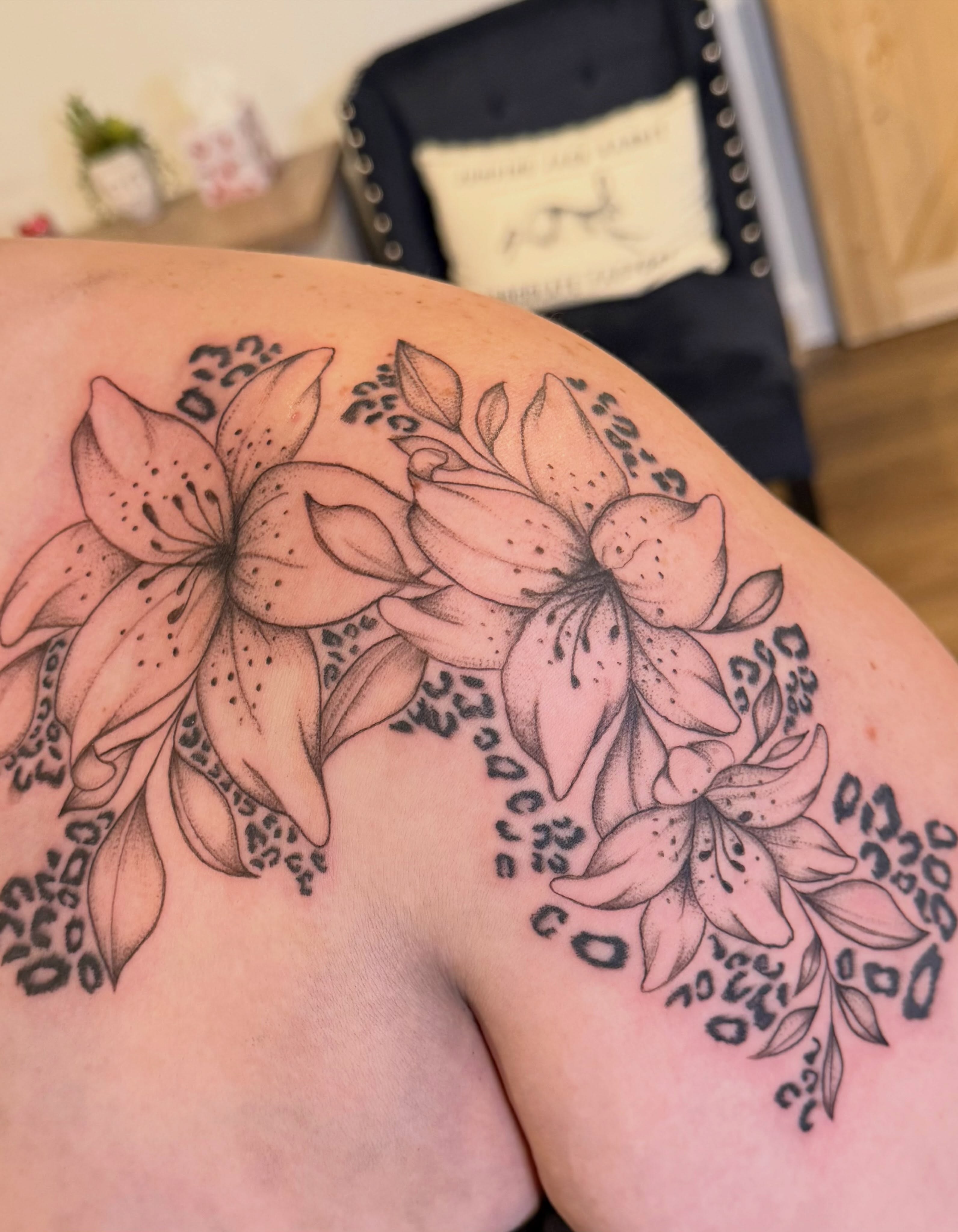 Tattoo by @_krystalwithak_ — black_and_grey