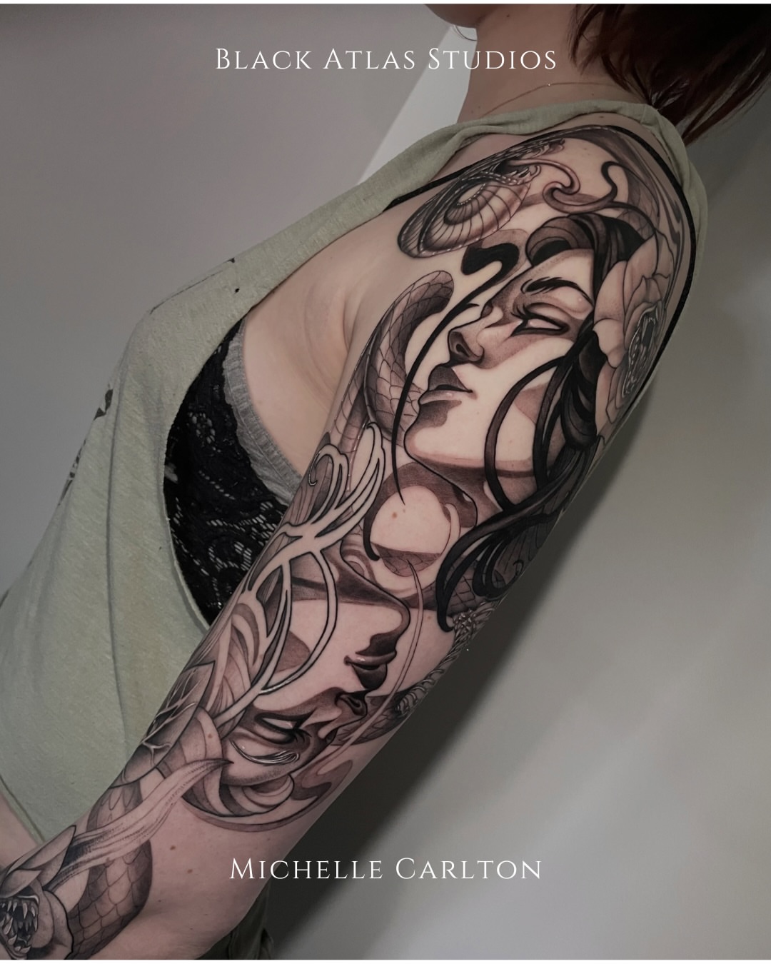 Tattoo by @ladysky_tattoo — black_and_grey, realism
