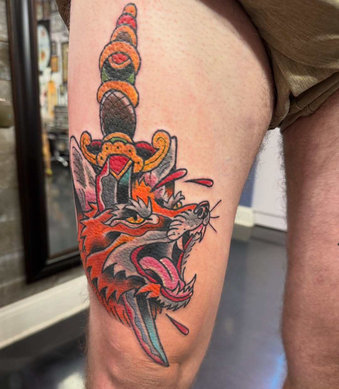 Tattoo by @shanebtattoos — american_traditional, dotwork